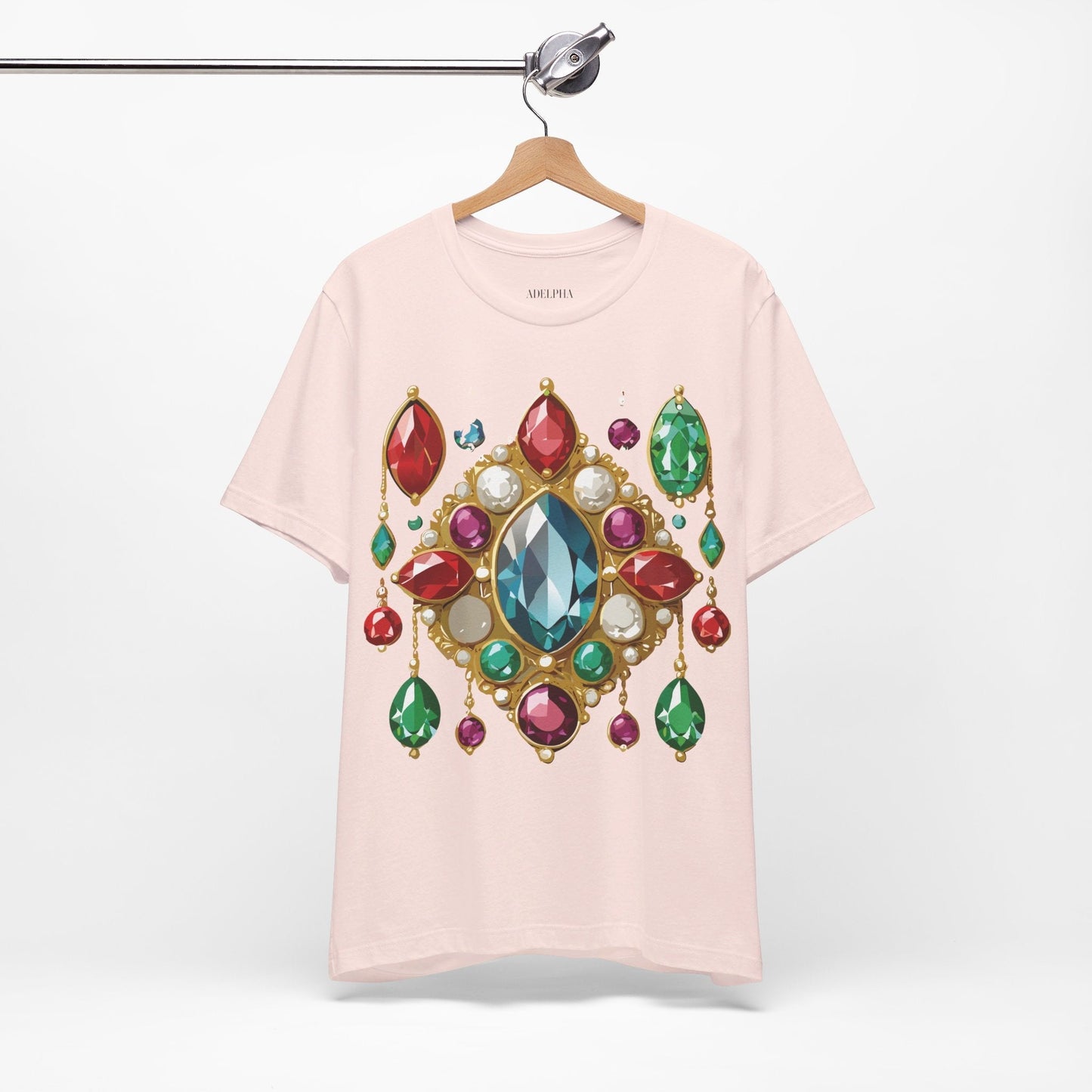 Jewelry Graphic Unisex 100 Cotton Vintage Treasure Art T-Shirt 44