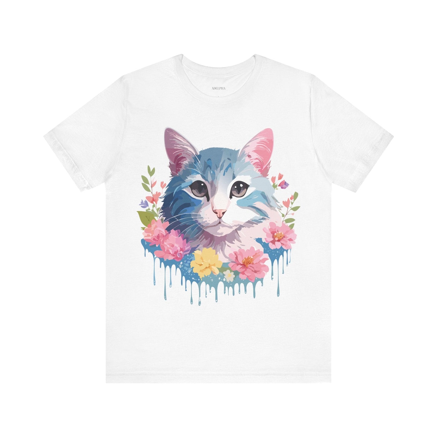 Cat Graphic Tee Unisex Vintage Inspired Shirt By Adelpha Short Sleeve