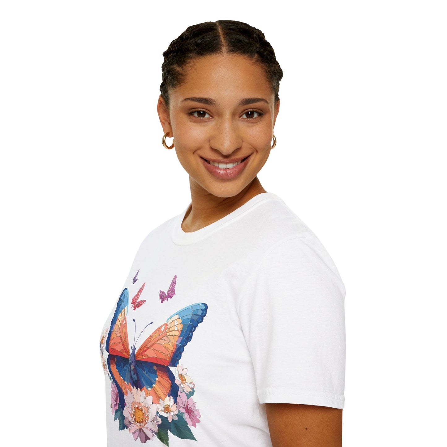 Monarch Butterfly Unisex Softstyle Tee Gildan 64000 Lightweight Breathable 100 Cotton Tee