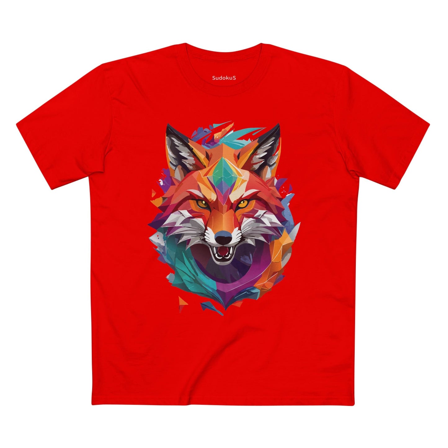 Fox Graphic Unisex 100 Cotton Staple Tee with Animal Design Artwork 25