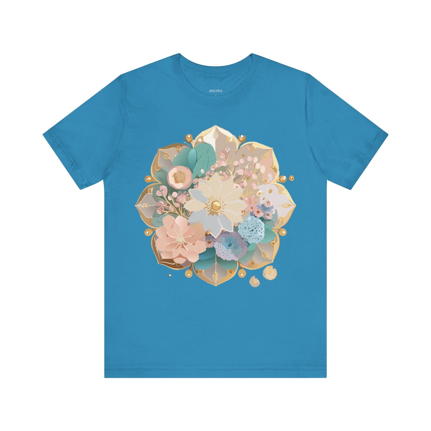Mandala Graphic Unisex 100 Cotton Vintage Floral Artwork Tee 14