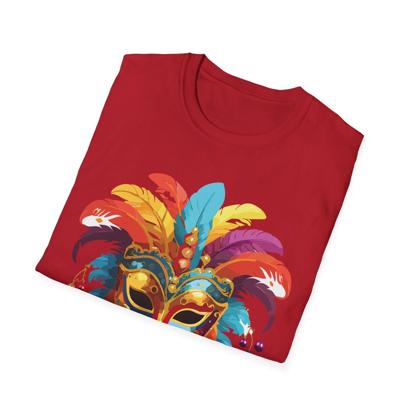 Mask Graphic Unisex Cotton Masquerade Design Artwork Tee 30