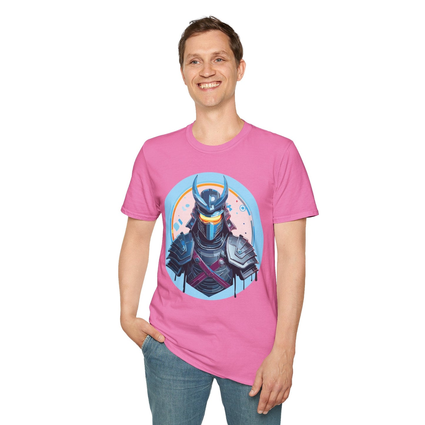 Samurai T Shirt Unisex Softstyle 64000 Tee Lightweight Comfortable 100 Percent Ring Spun Cotton