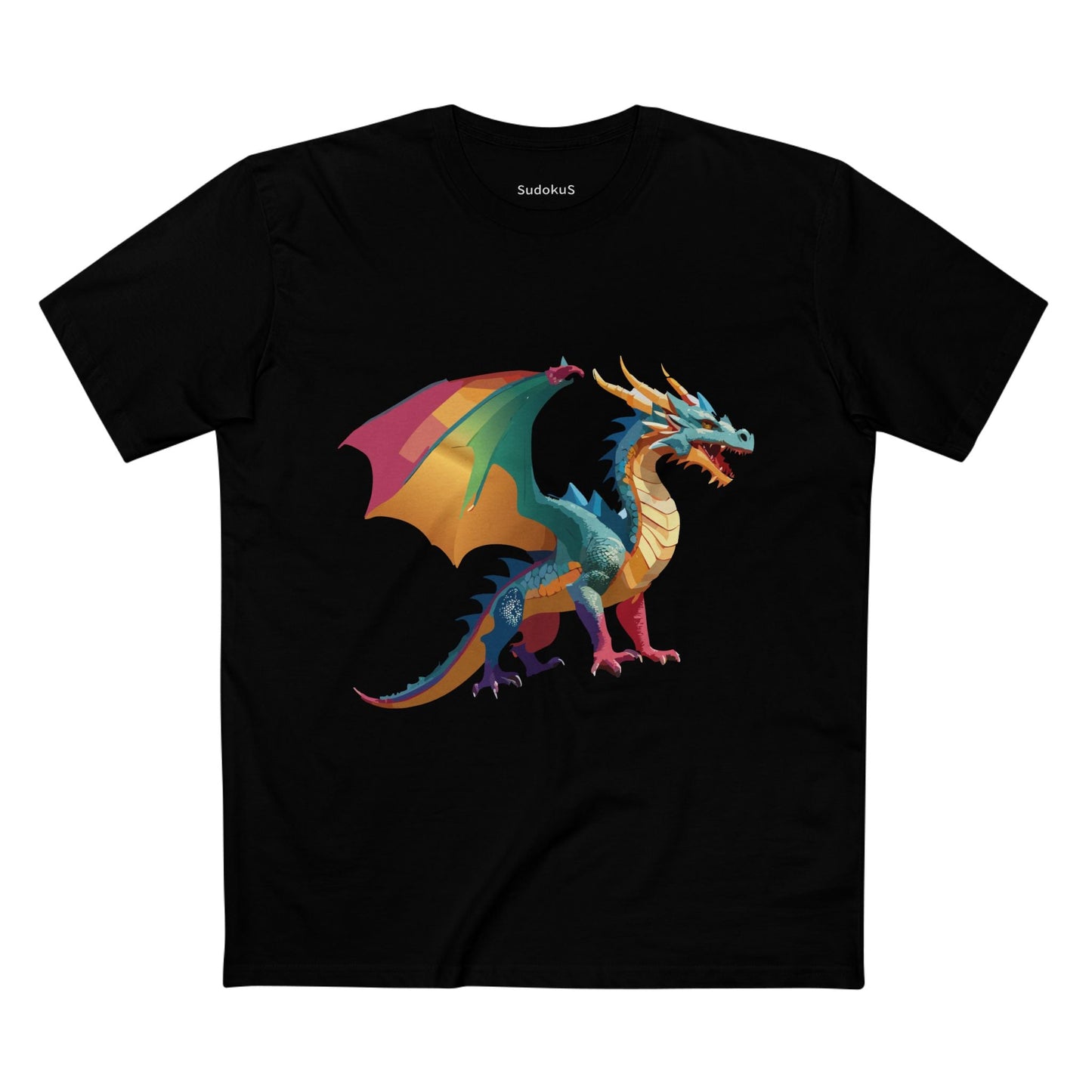 Dragon Graphic Unisex 100 Cotton Staple Tee 8