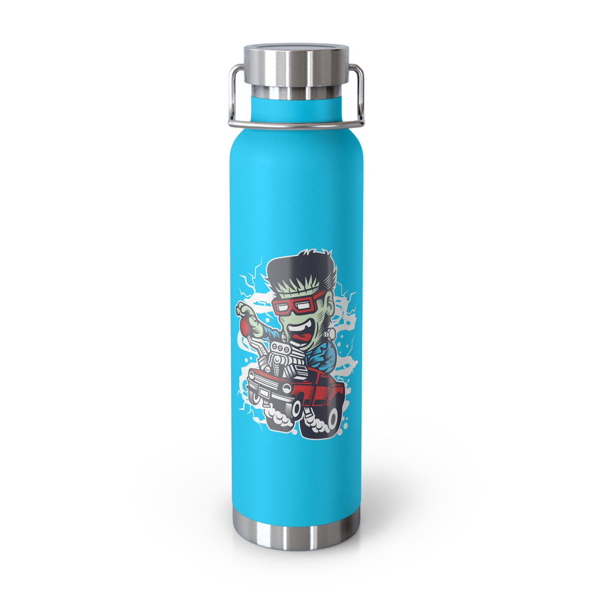 22oz Copper Insulated Water Bottle with Cartoon Design - CV1