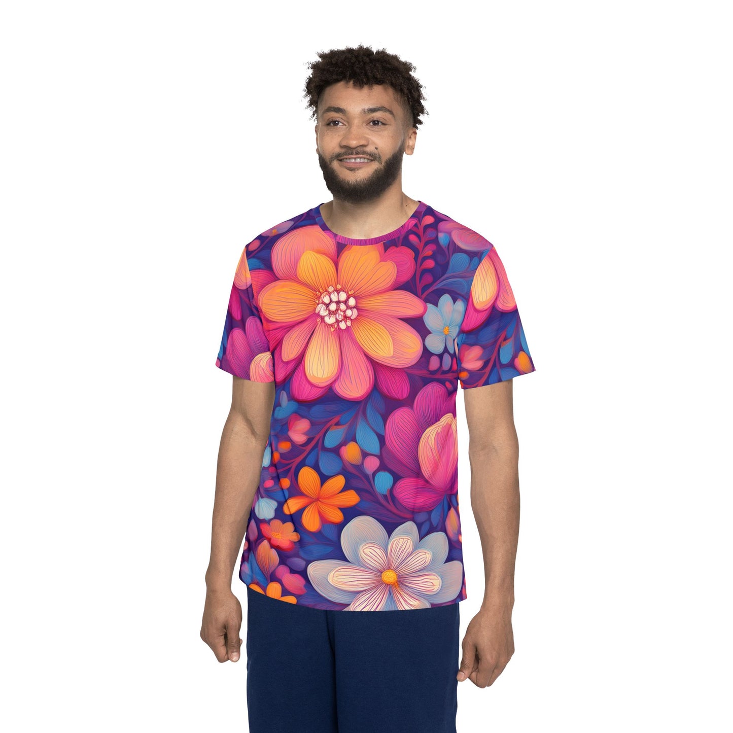 Unisex Floral Shirt, Floral Tee Shirt, Floral T-Shirt, T Shirt with Flowers 9