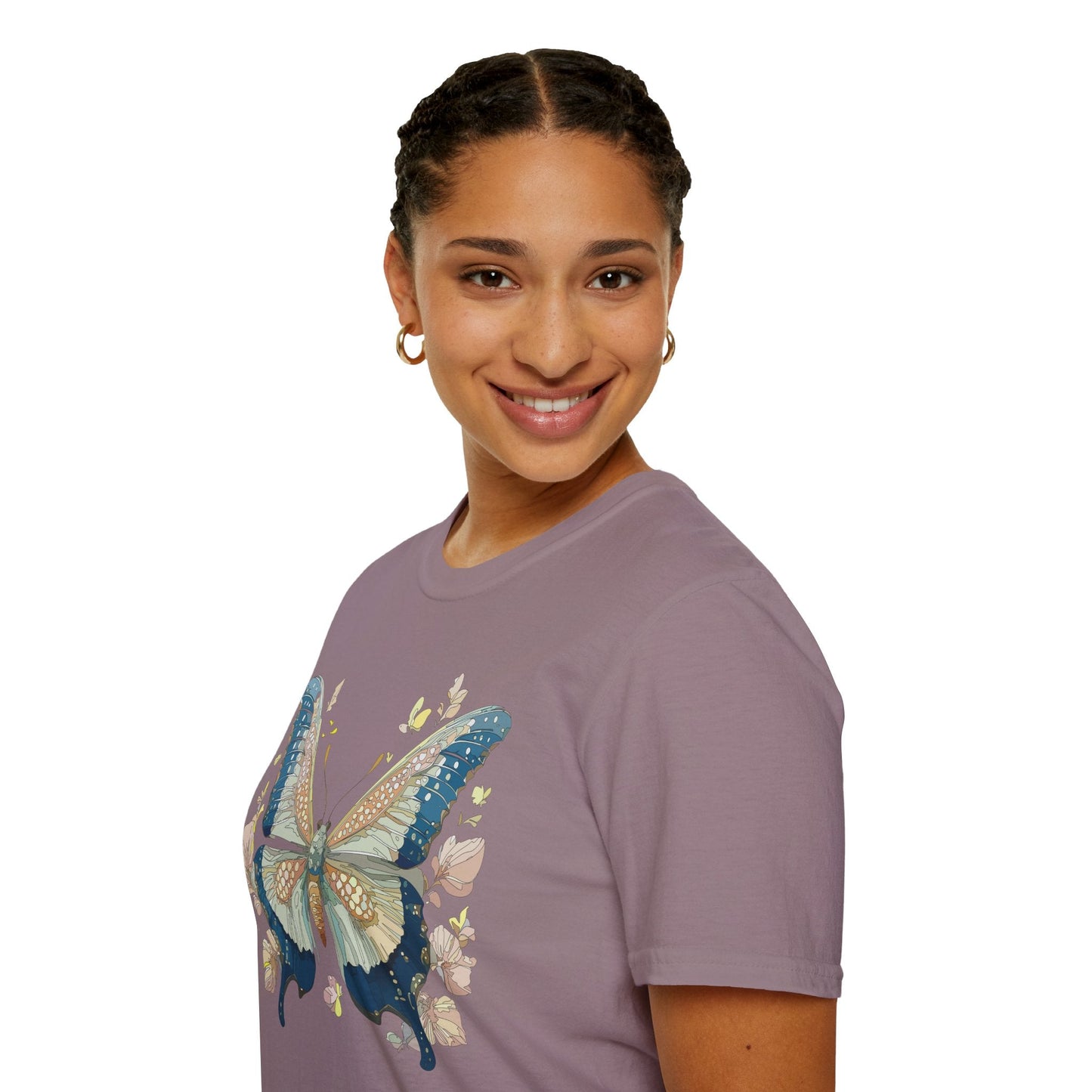 Butterfly Shirt Unisex T Shirt Monarch Butterfly Softstyle Gildan 100 Cotton Tee
