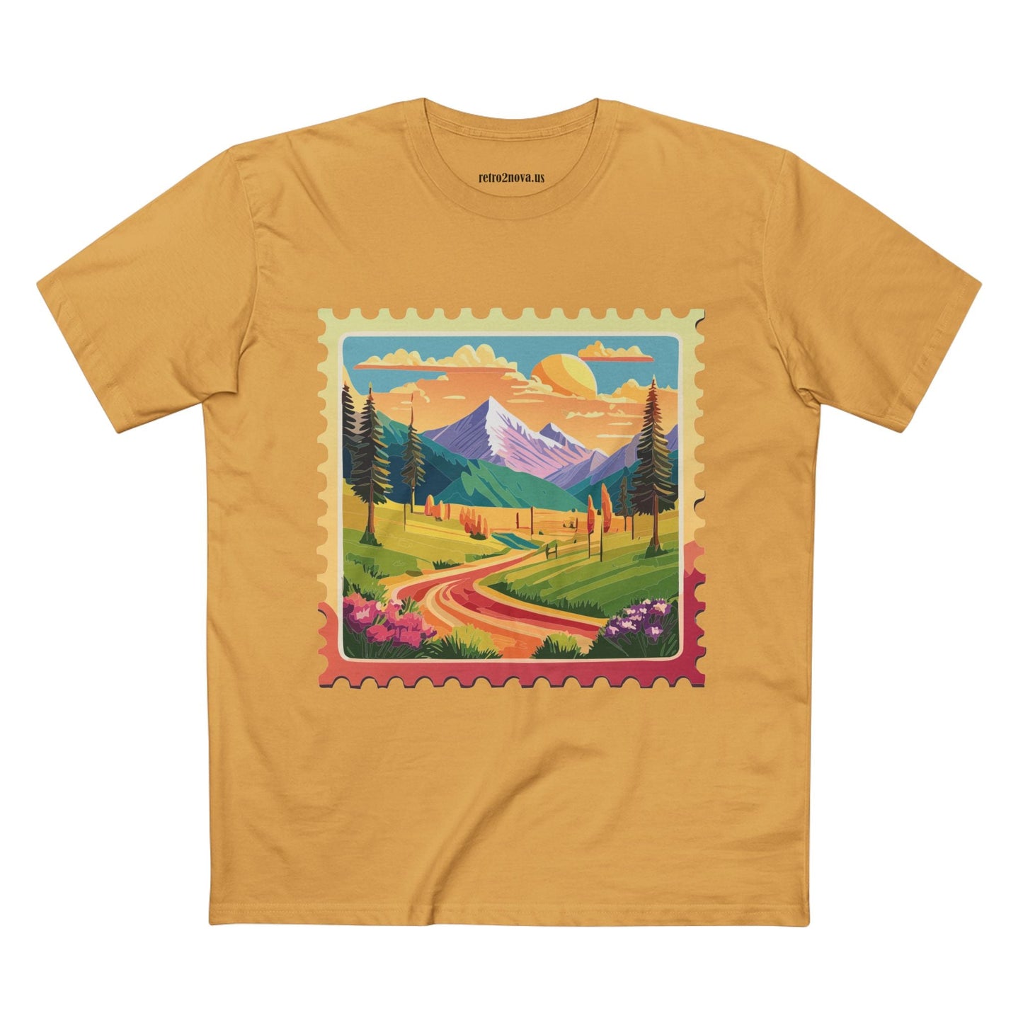 Stamp Shirt Postage Stamp Tee Unisex Premium Cotton With Original Art Design Retro2Nova
