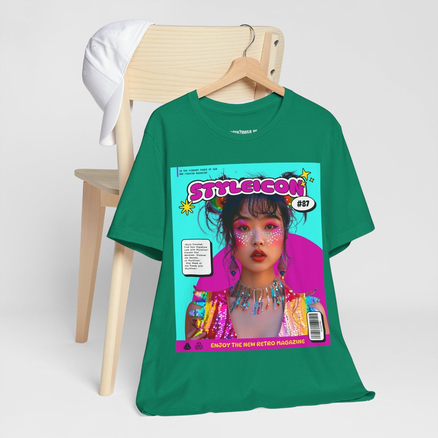 Magazine Cover Shirt Unisex Jersey Short Sleeve Tee Lightweight Breathable Fabric