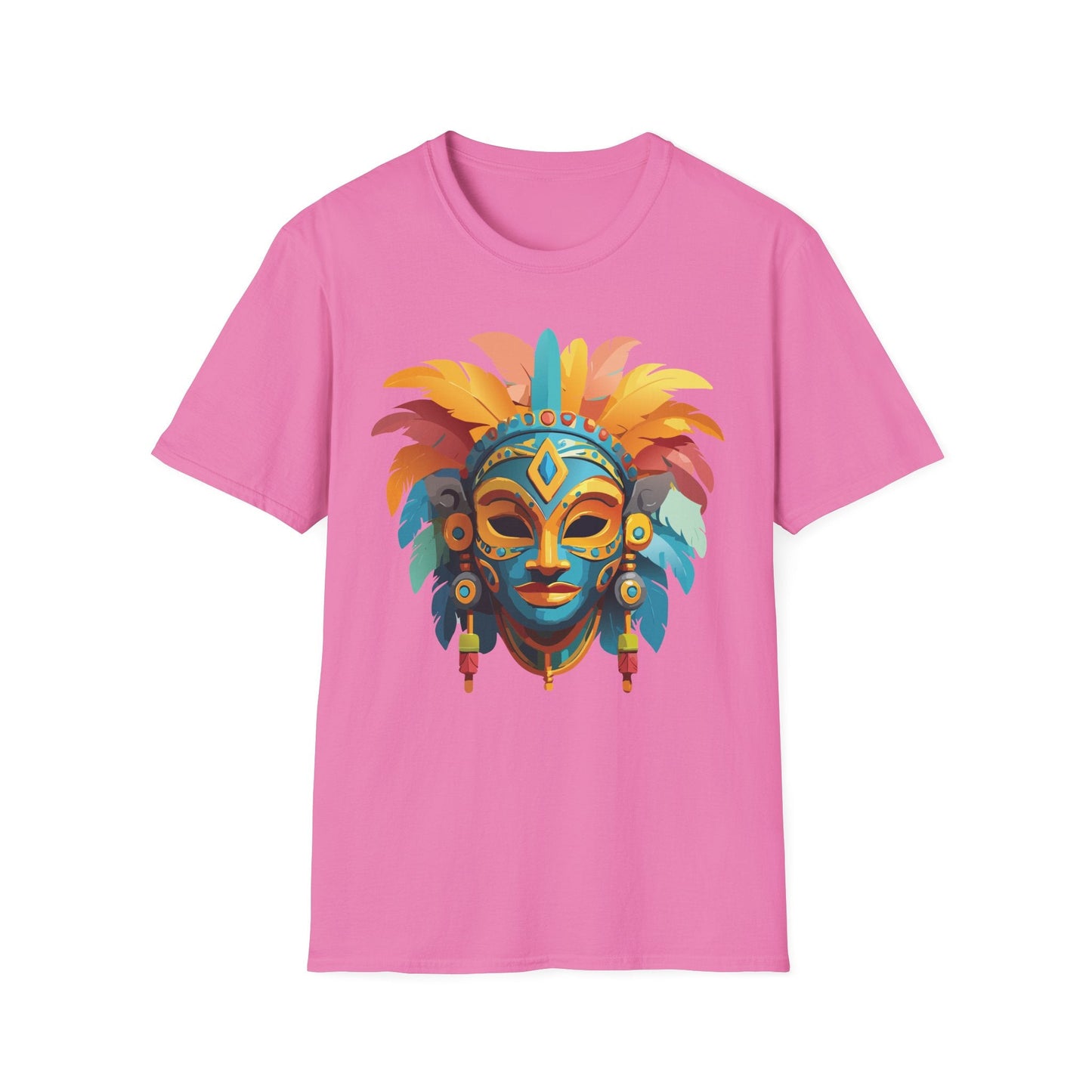 Mask Tee Shirt Unisex Graphic Design Short Sleeve Tee Gildan Softstyle 64000 Ring Spun Cotton