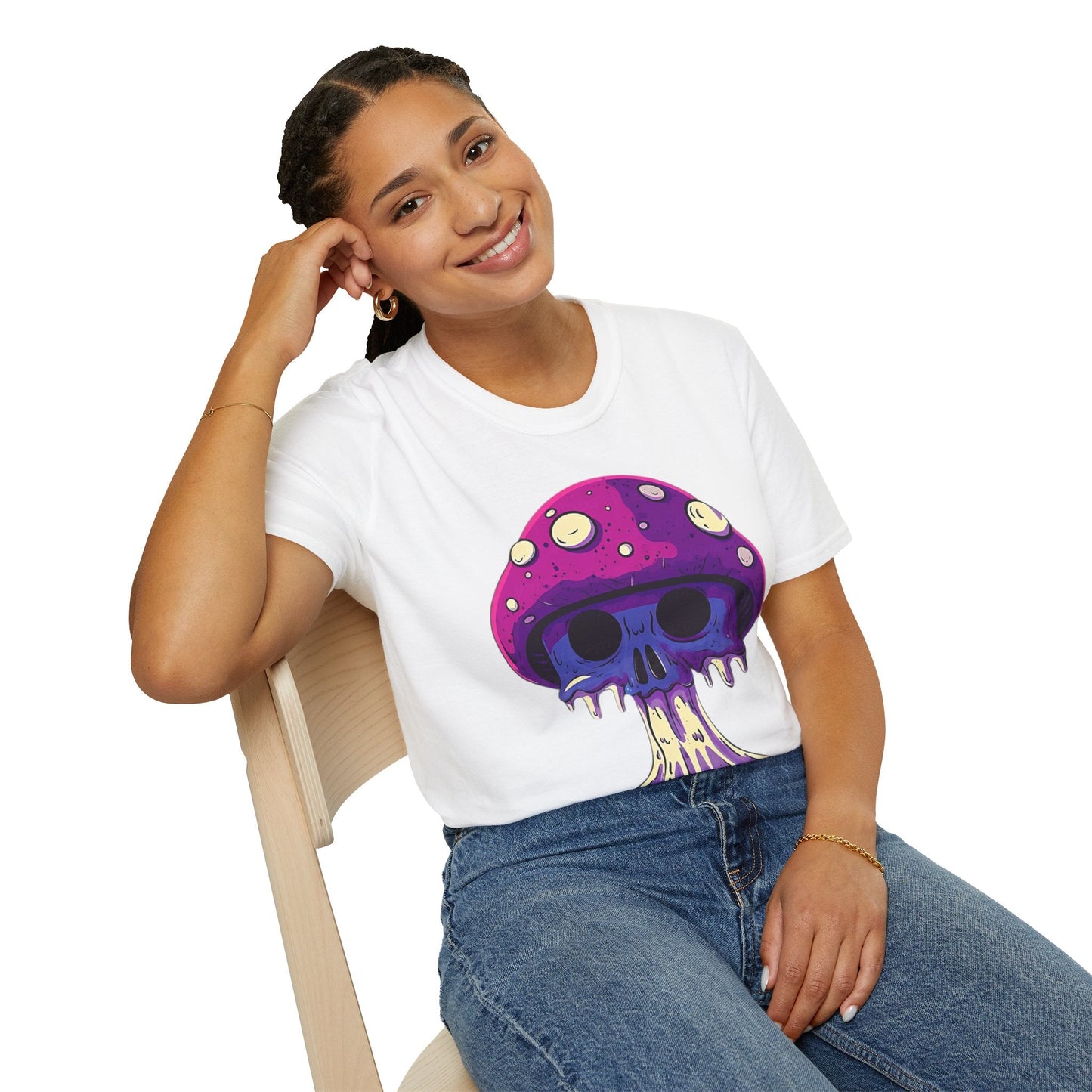 Mashroom Tee Shirt Unisex Funny Mashroom Graphic Softstyle Tee Gildan 64000 Quality Cotton