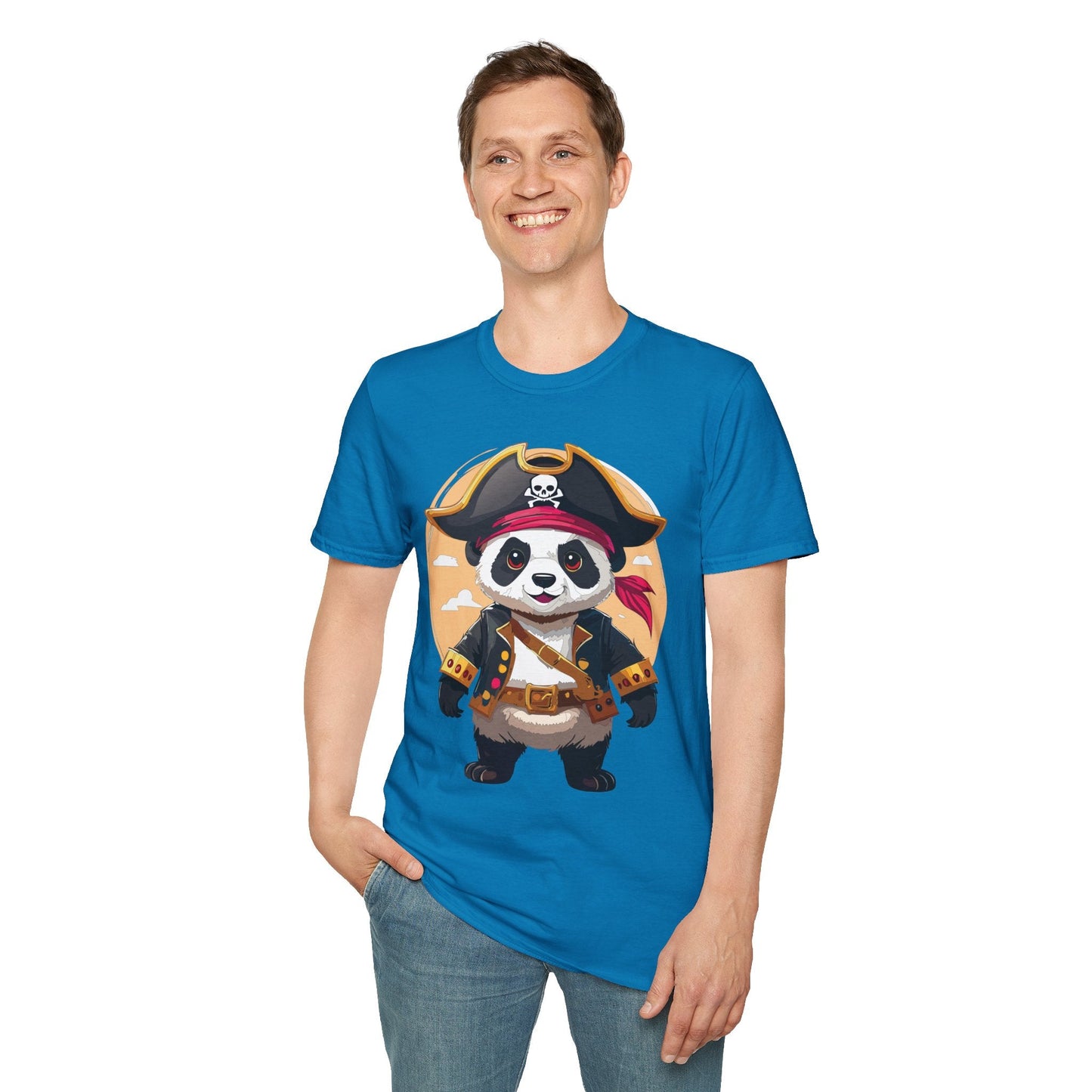 Panda Shirt Unisex T Shirt With Panda Animal Tee Animals Gildan Softstyle 64000 Cotton