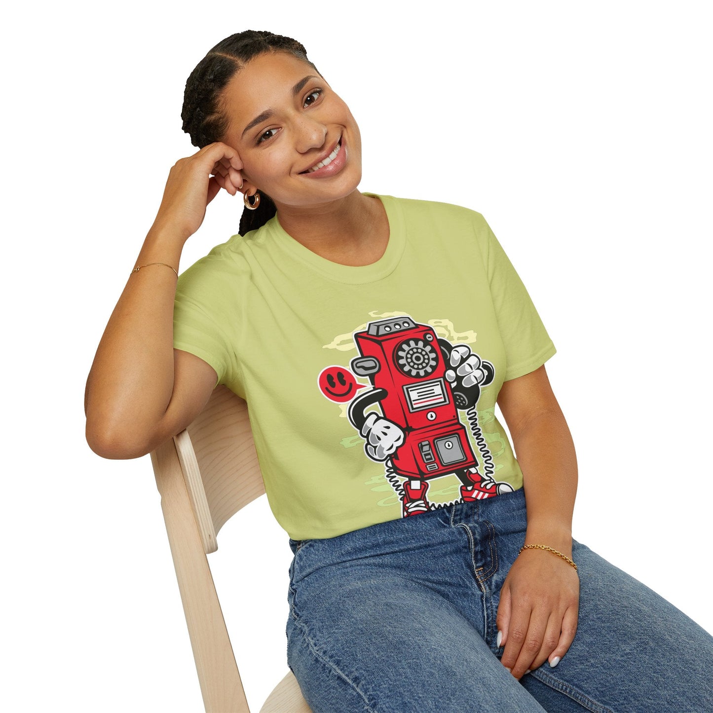 Cartoon T Shirt Animation T Shirt Funny Graphic Tee Softstyle 64000 Unisex Short Sleeve
