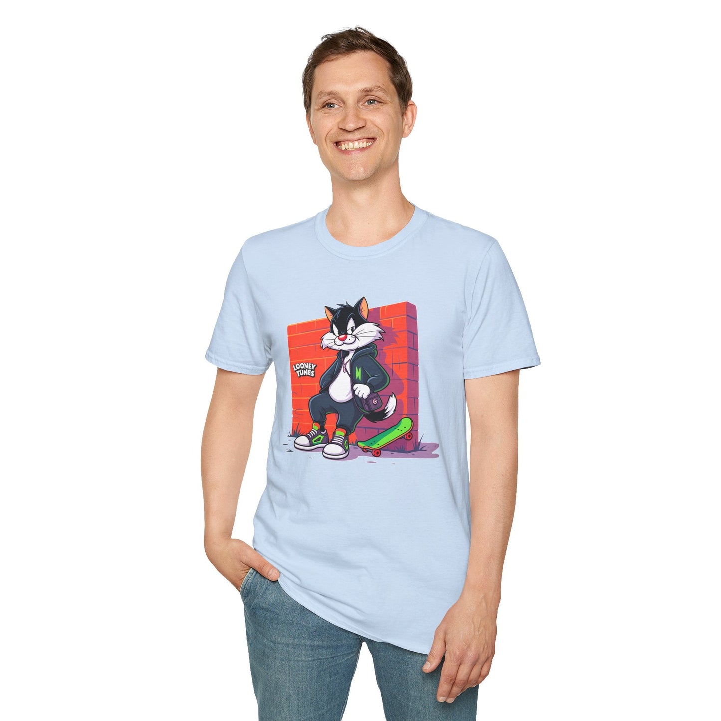 Cartoon T Shirt With Animation Design Unisex Softstyle Graphic Tee Funny Animals