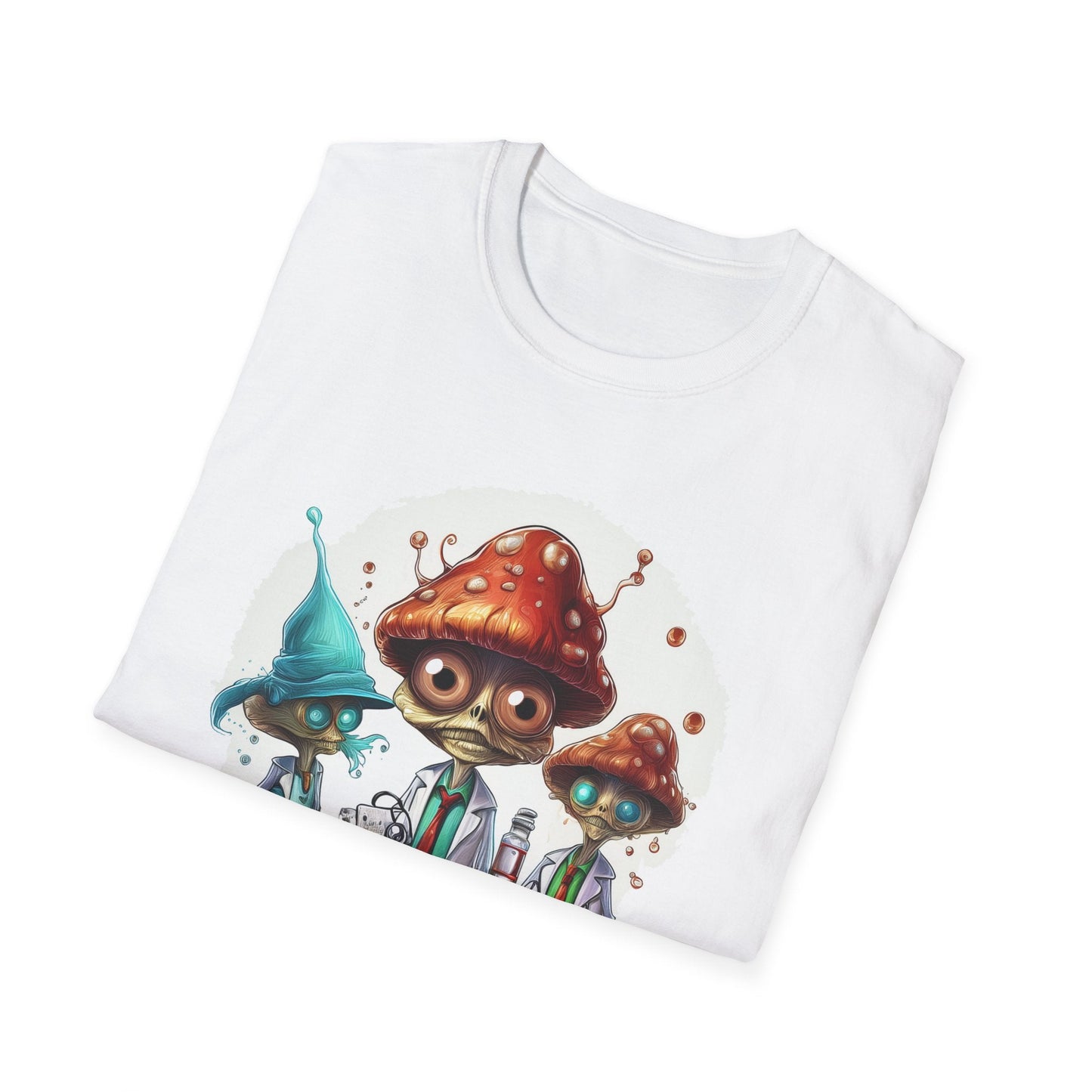 Mashroom Tee Shirt Unisex Funny Mashroom Design Cotton Tee Gildan Softstyle 64000