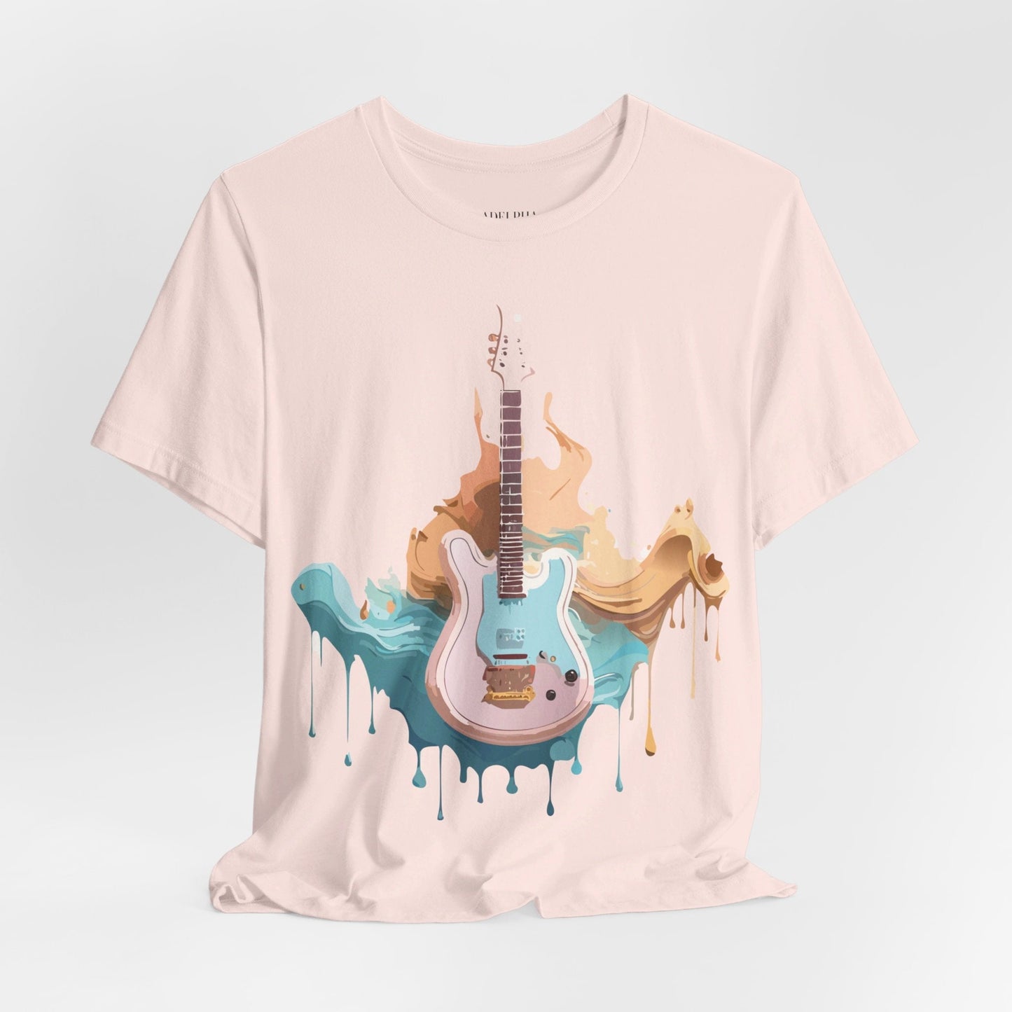 Music Graphic Unisex 100 Cotton Vintage Art with Musical Elements Tee 46