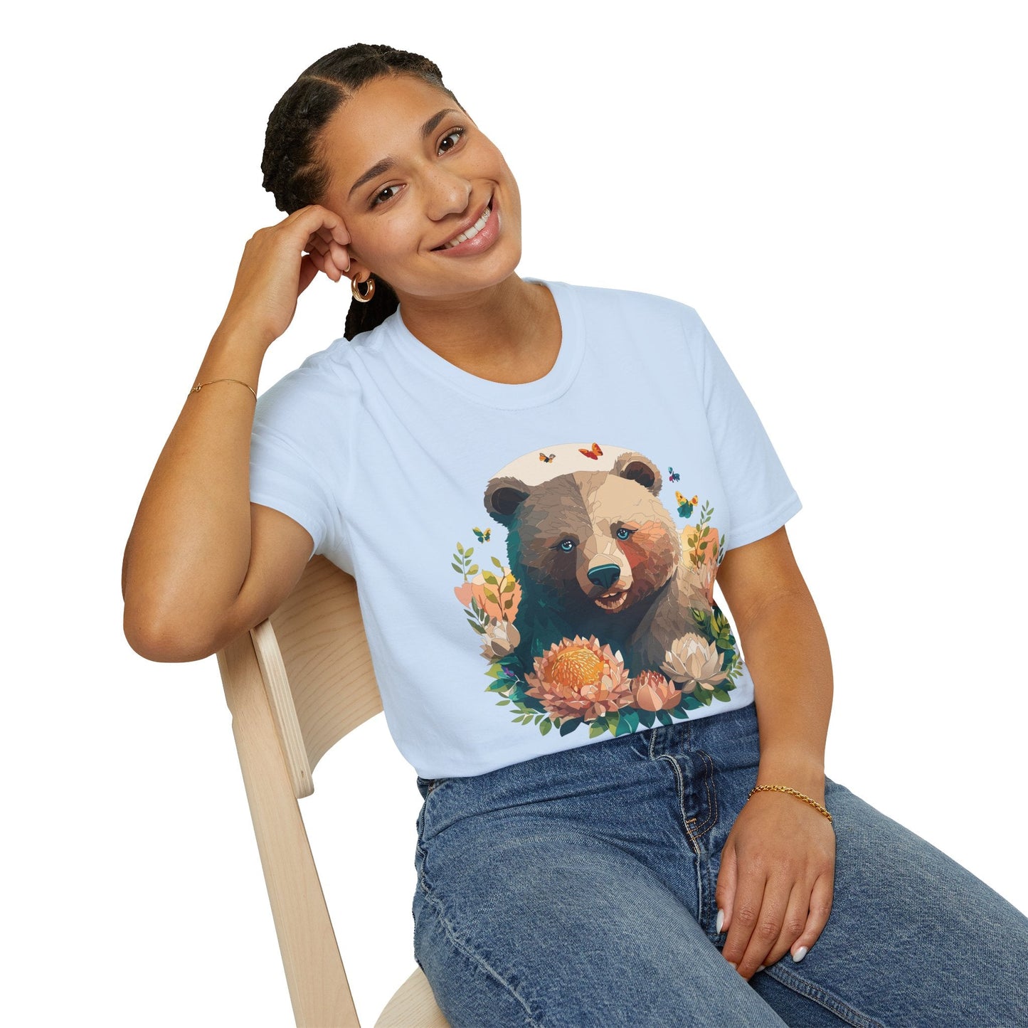 Bear T Shirt Unisex Teddy Bear Shirt Softstyle 100 Percent Ring Spun Cotton Tee Essentials