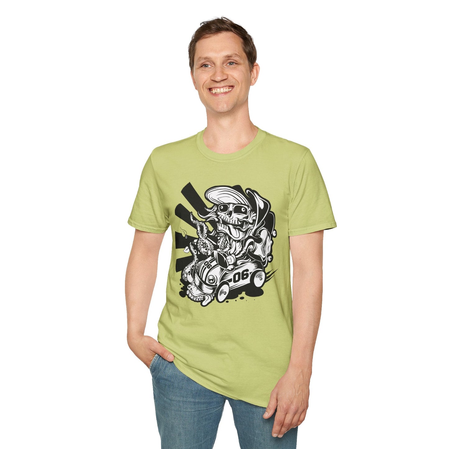Cartoon Animation T Shirt Unisex Softstyle 64000 Cotton Tee With Fun Art Design Graphics