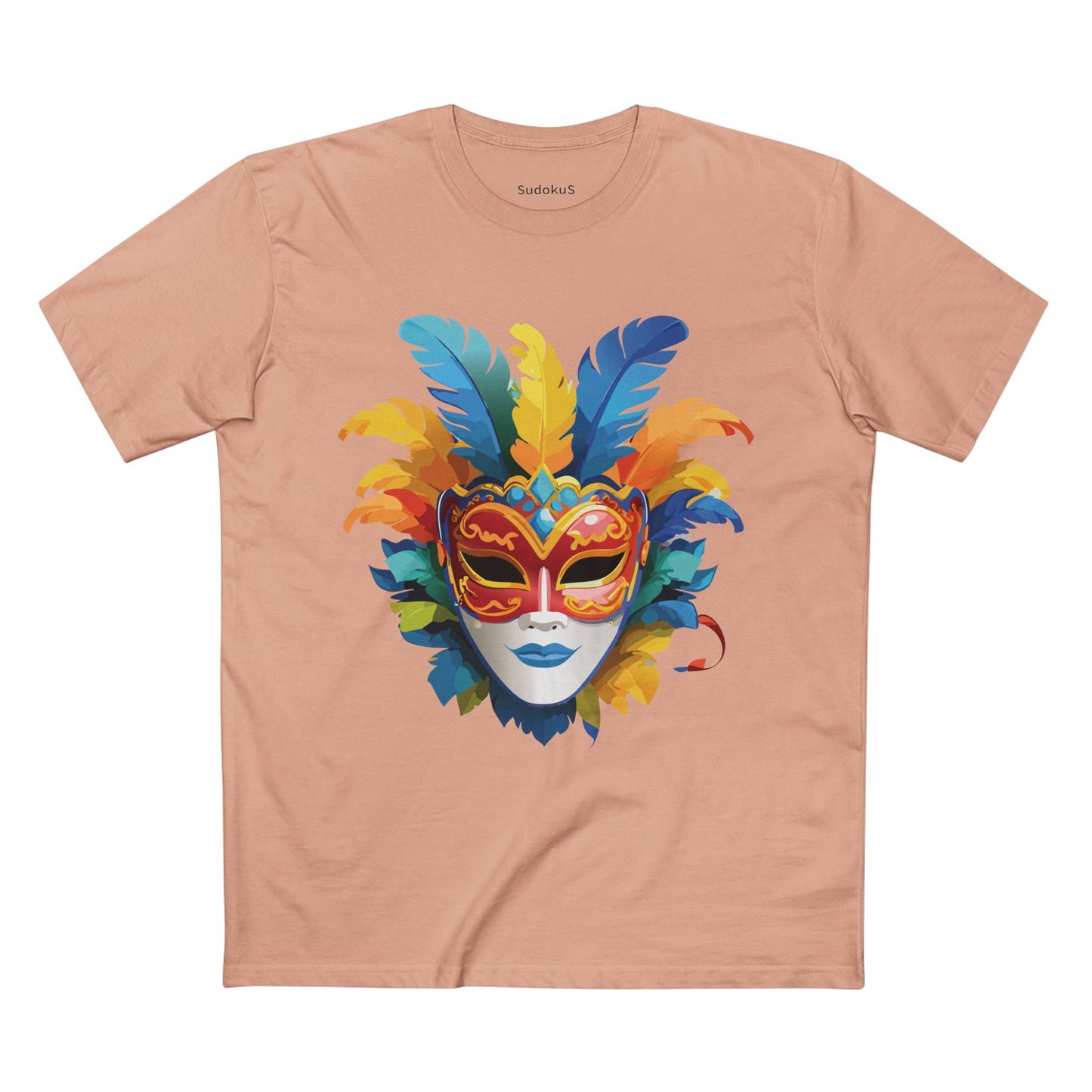 Mask Graphic Unisex 100 Cotton Staple Tee 35