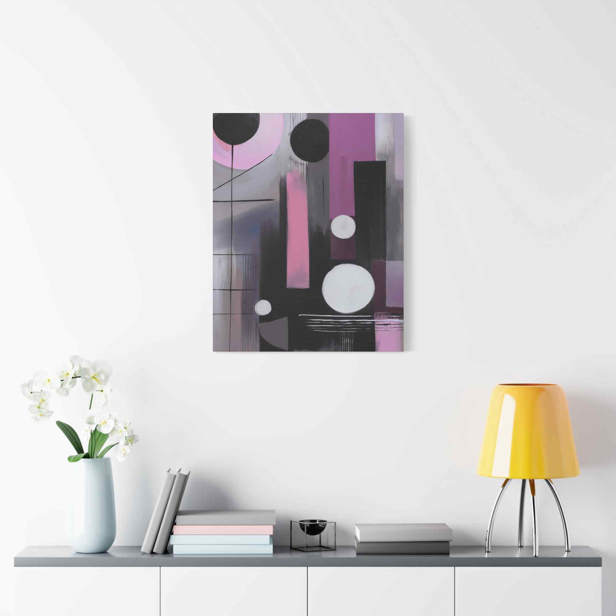 Abstract Geometric Painting Print Canvas 20x24,20x30,24x30 24x32,24x36,30x40 32x48,36x48,40x60 Pine-Wood Inner Frame ABS-44