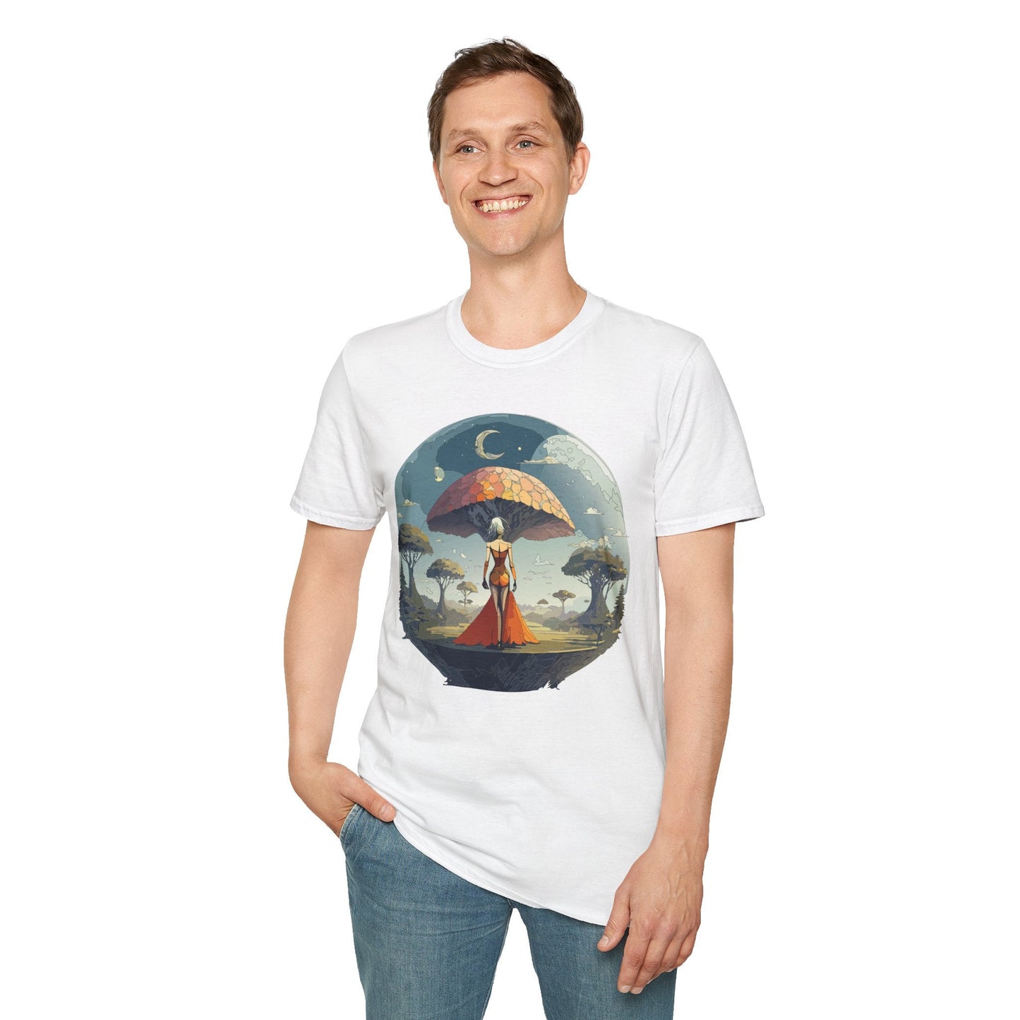 Womens Graphic T Shirts Art Design Shirt Softstyle Casual Tee 64000 Gildan Ring Spun Cotton