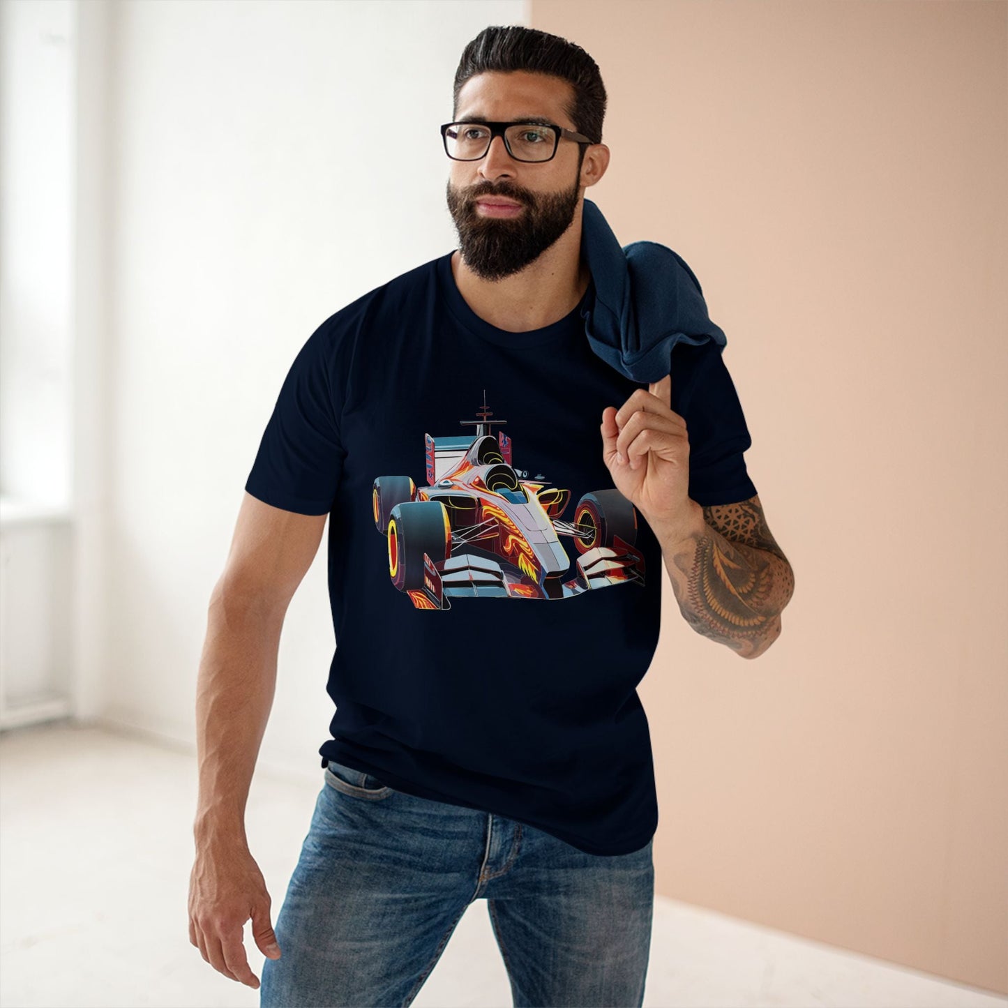 Car Graphic Unisex 100 Cotton Staple Tee 6