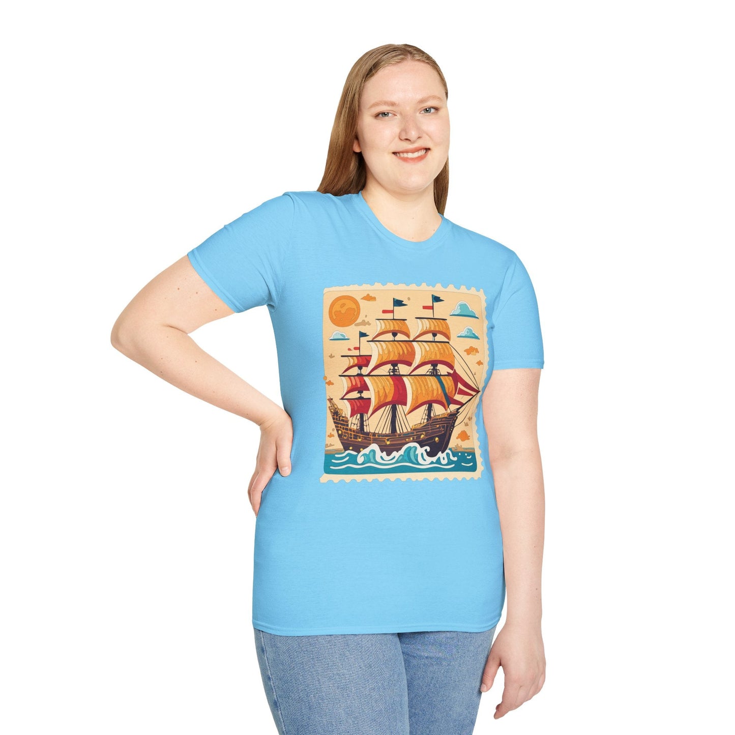 Ship T Shirts Frigate T Shirts Vessel Tee Shirt Unisex Gildan Softstyle 64000 Comfort Fit
