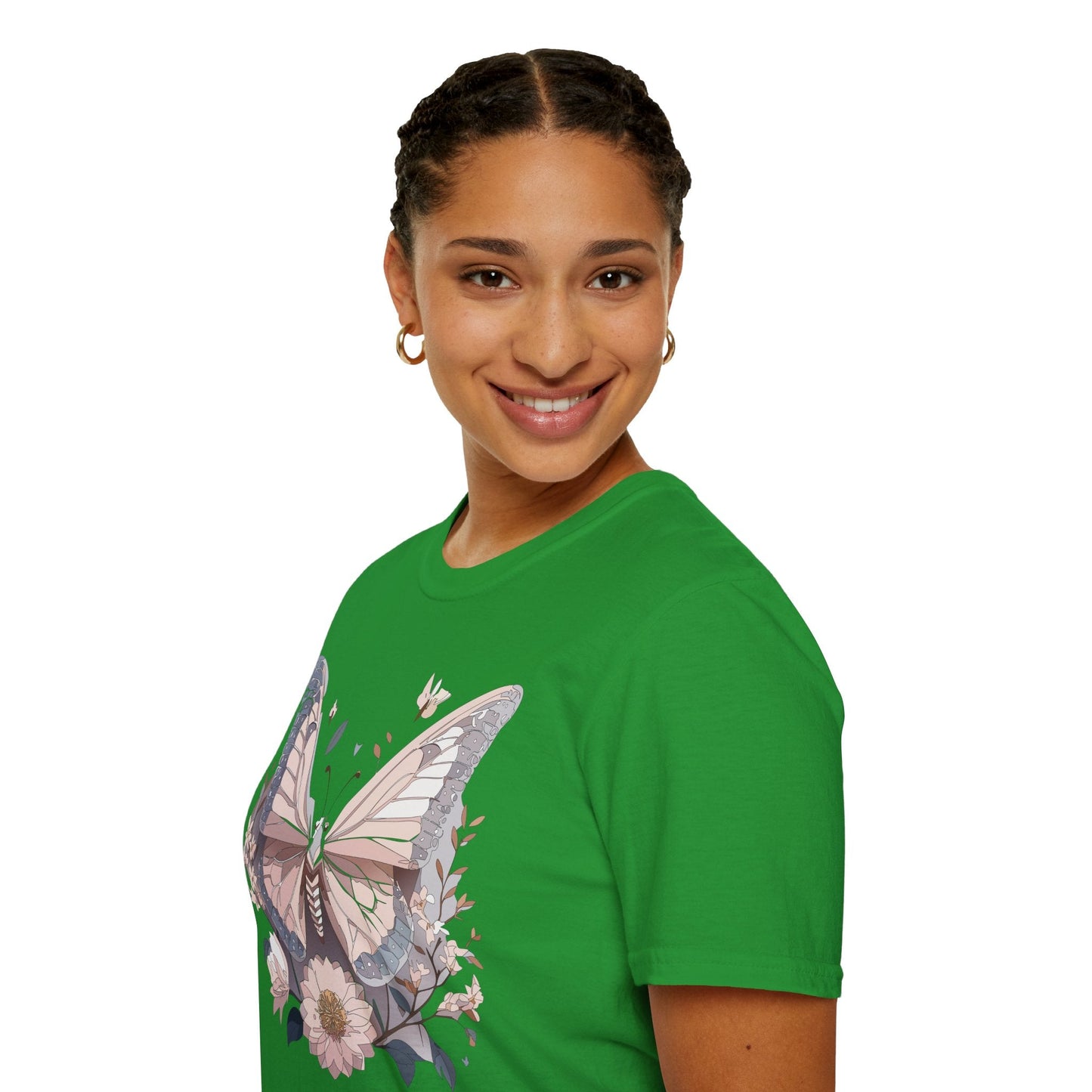 Butterfly Shirt Unisex Gildan Softstyle 64000 Monarch Butterfly Tee 100 Percent Ring Spun Cotton