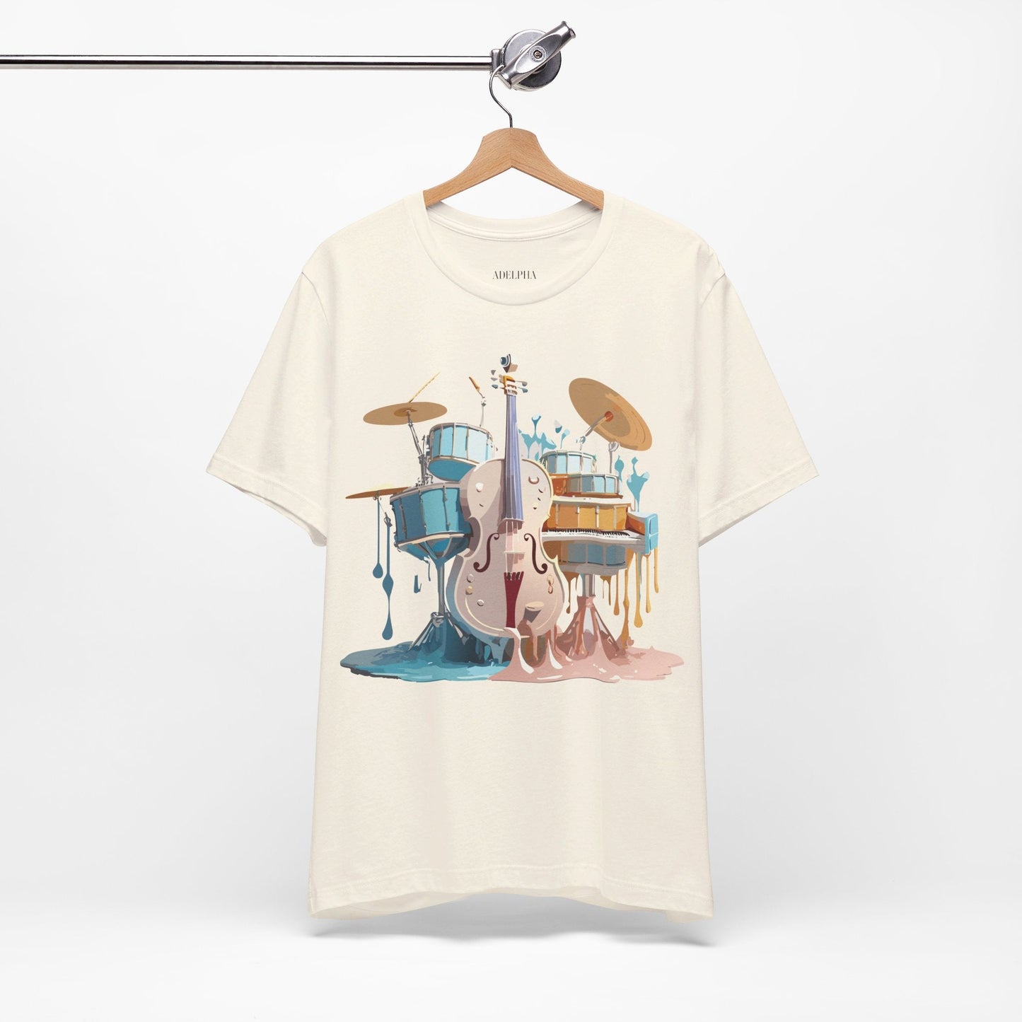 Adelpha Music Graphic T Shirt Unisex Jersey Short Sleeve Vintage Inspired Artwork Tee