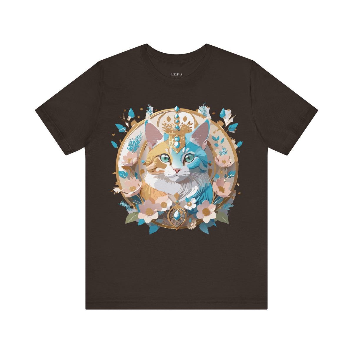 Medallion Graphic Unisex Cotton Bella+Canvas Tee with Art Design d65