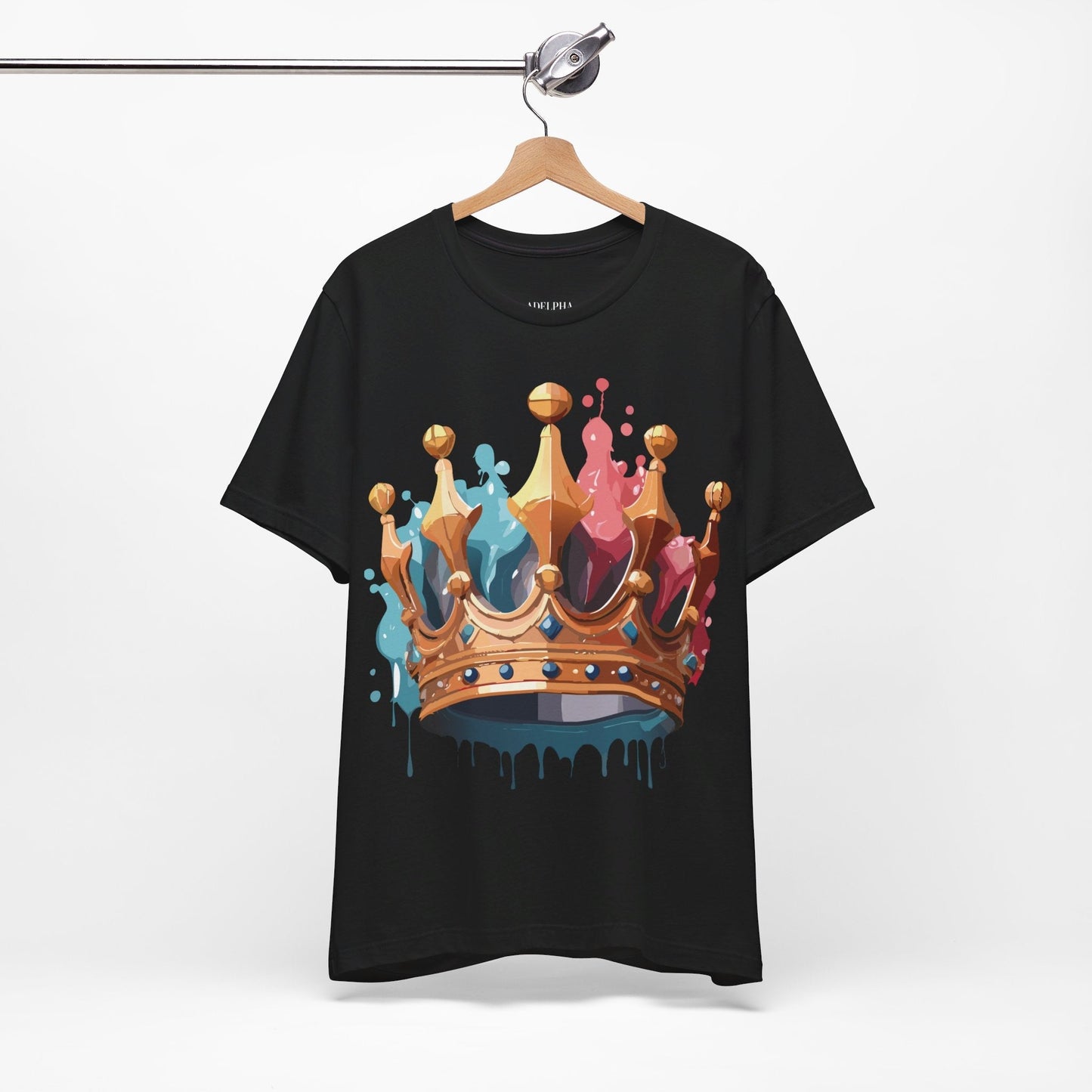 Adelpha Graphic Tee Crown Shirt Unisex Vintage Artwork Premium Casual Everyday Wear T Shirt