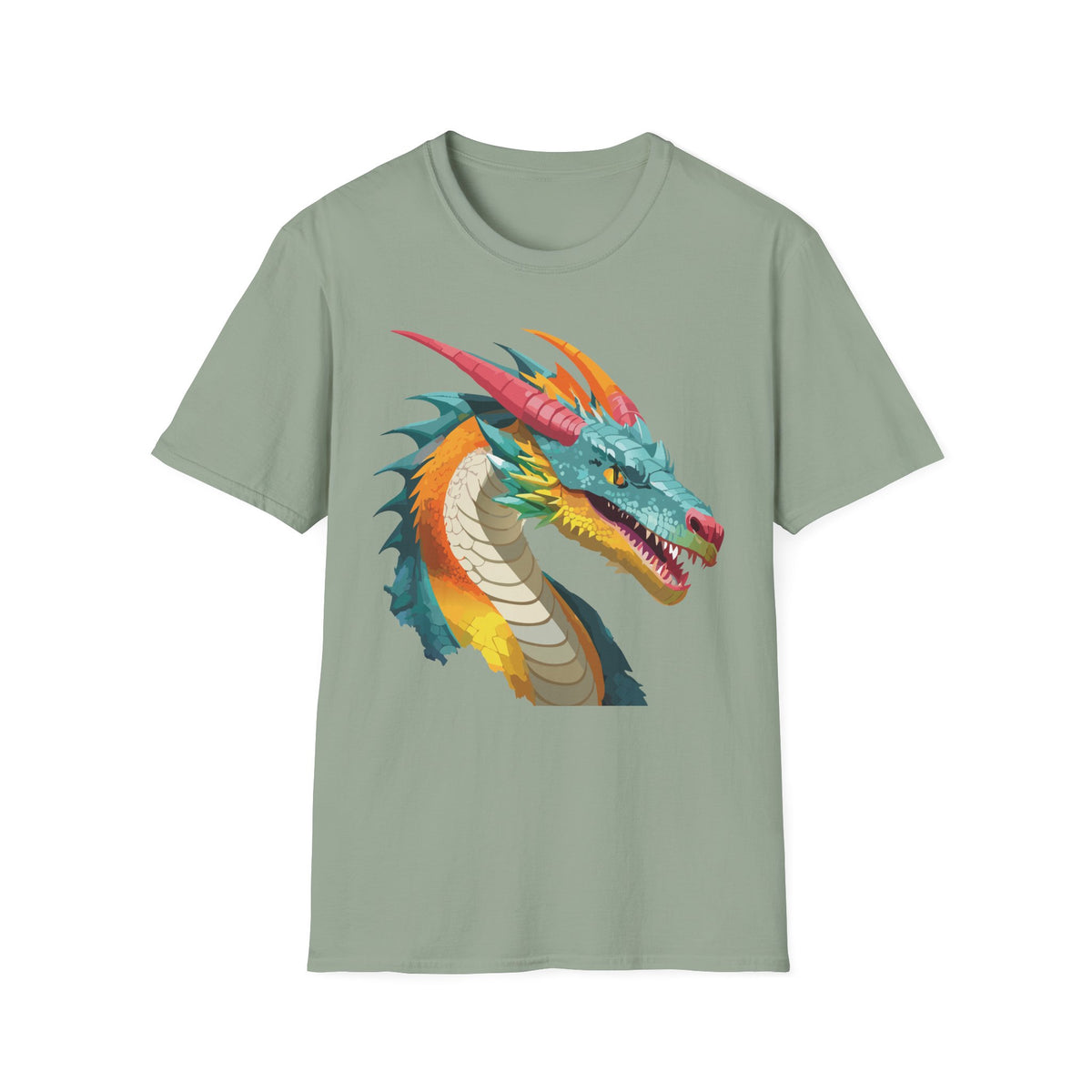 Dragon Graphic Tee Gildan Unisex 100 Cotton Tee Shirt with Animals m25