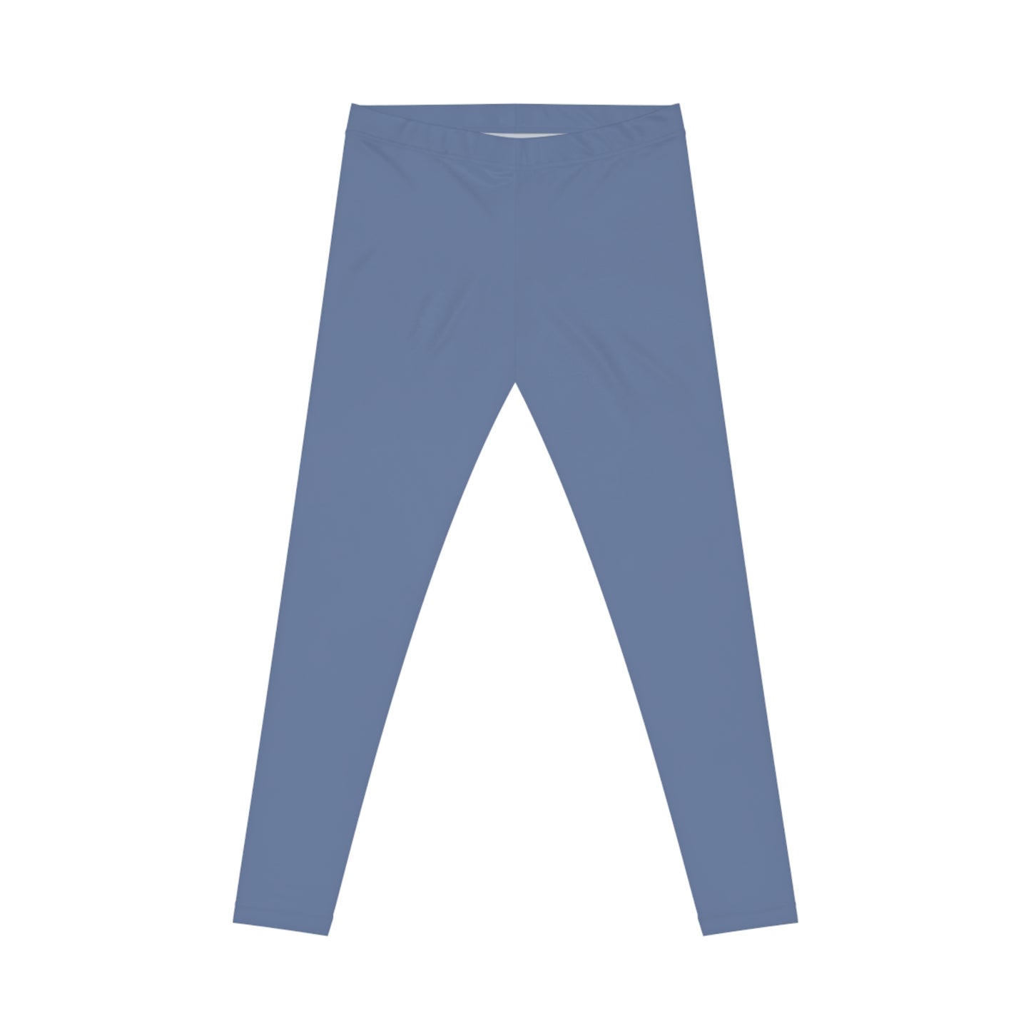 Derby Blue Seaweed Color Women's Poly-Span Casual Leggings XS-2XL