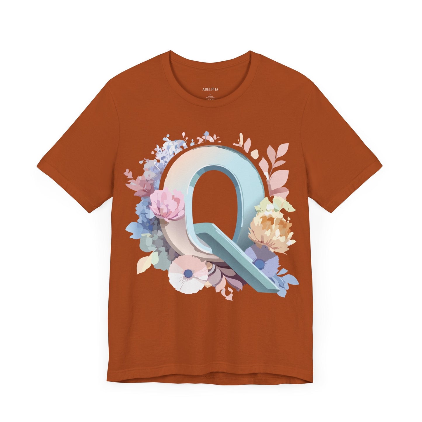Letter Q Shirt Unisex Graphic Tee With Vintage Inspired Artwork By Adelpha Premium Quality