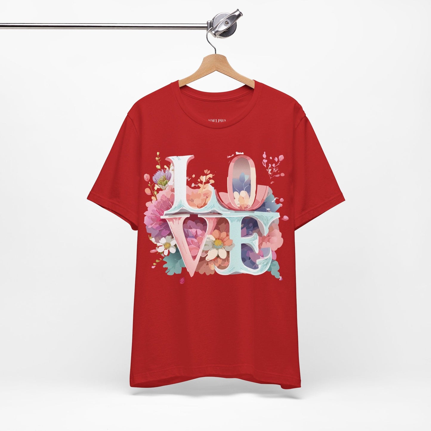 Valentine Graphic Tee Unisex Jersey Short Sleeve Art Design By Adelpha Vintage Inspired