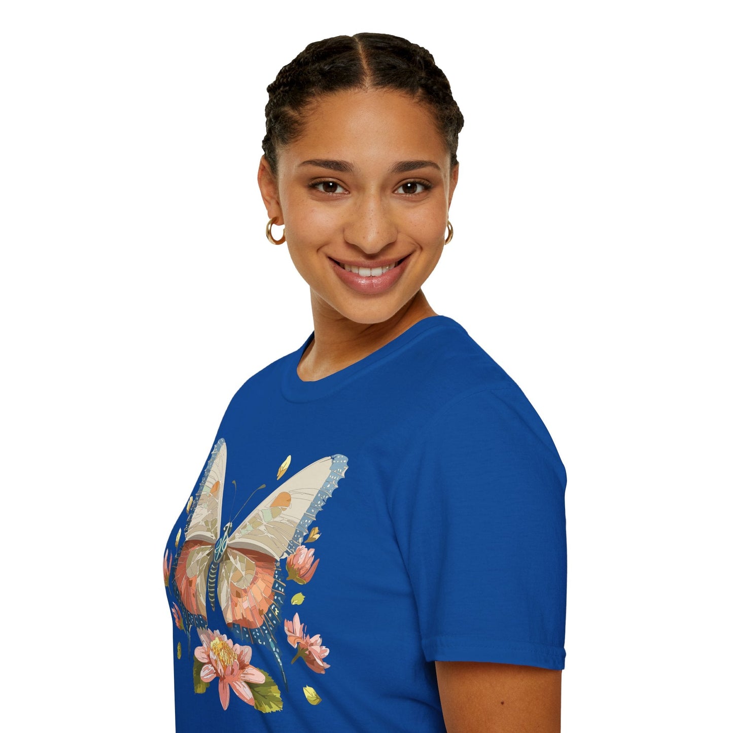Butterfly Shirt Unisex Softstyle T Shirt Gildan 64000 100 Cotton Monarch Butterfly Gift