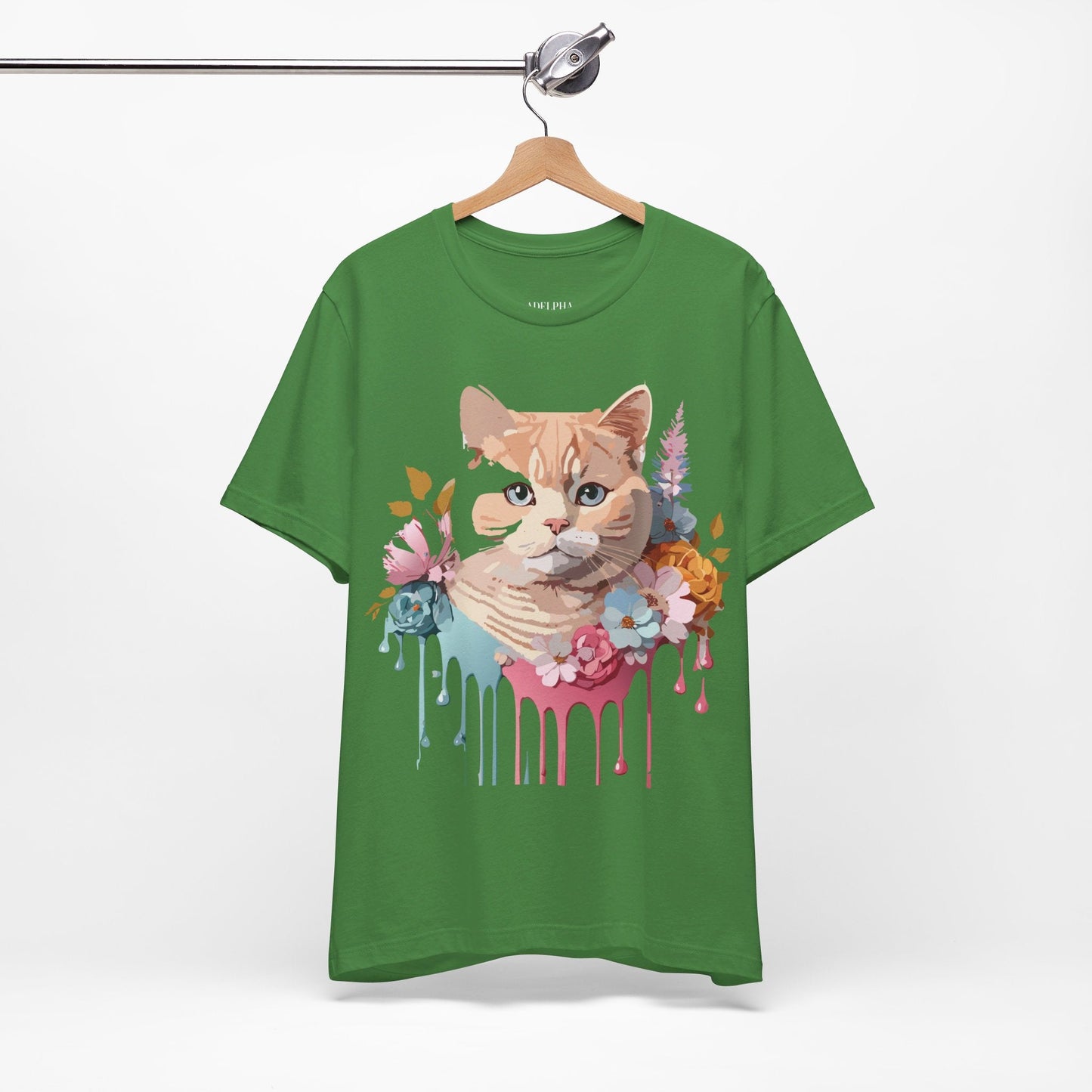 Adelpha Cat Graphic T Shirt Unisex Short Sleeve Art Design Tee Vintage Inspired