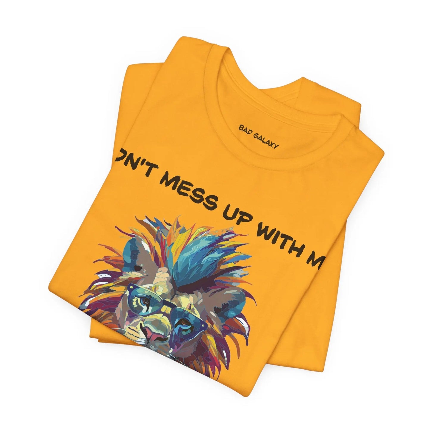 Bad Galaxy Animal T Shirt 100 Percent Cotton Eco Friendly Ink USA Printed Durable Stitching