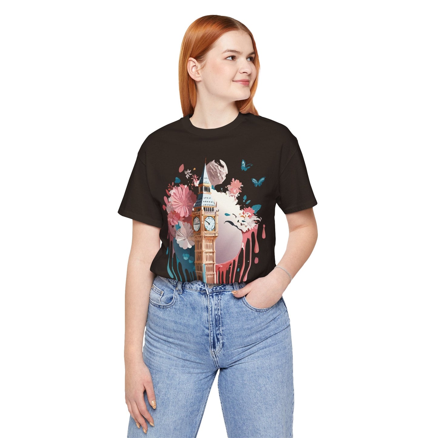 Adelpha London Graphic T Shirt Unisex Short Sleeve Tee For Everyday Style And Travel