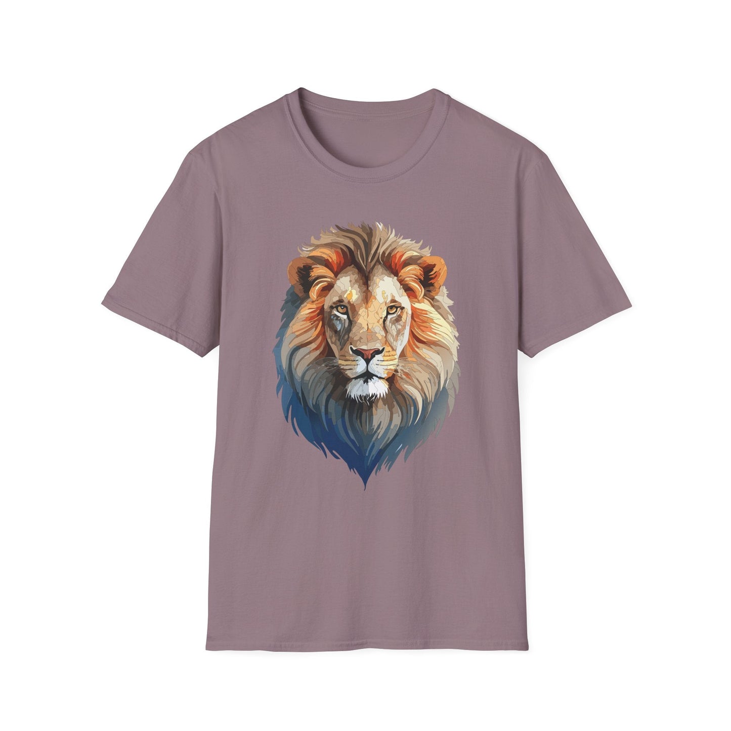 Gildan Lion Graphic Short Sleeve Softstyle Tee 100 Percent Cotton
