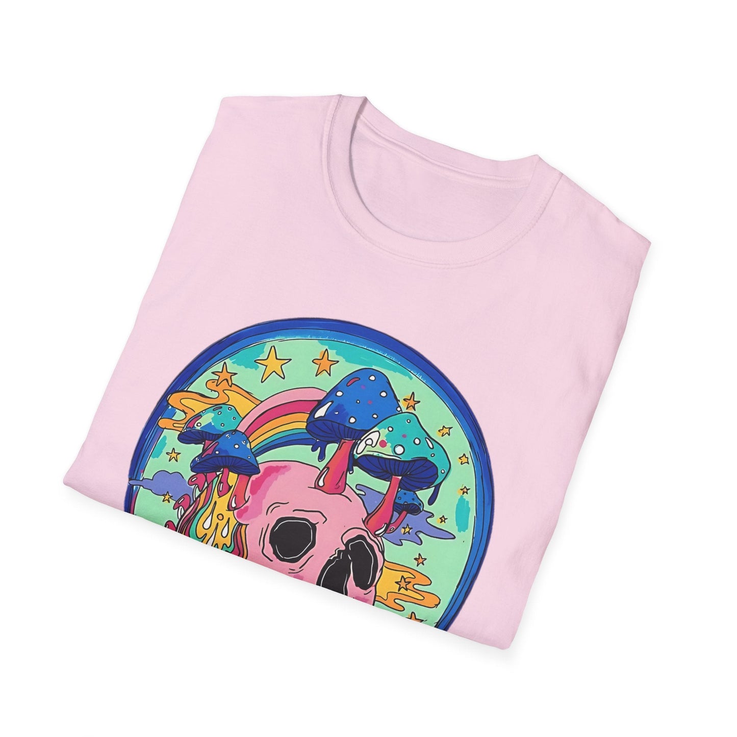 Skull Graphic Tee Unisex Gildan Softstyle 64000 100 Cotton Short Sleeve Shirt Art Design
