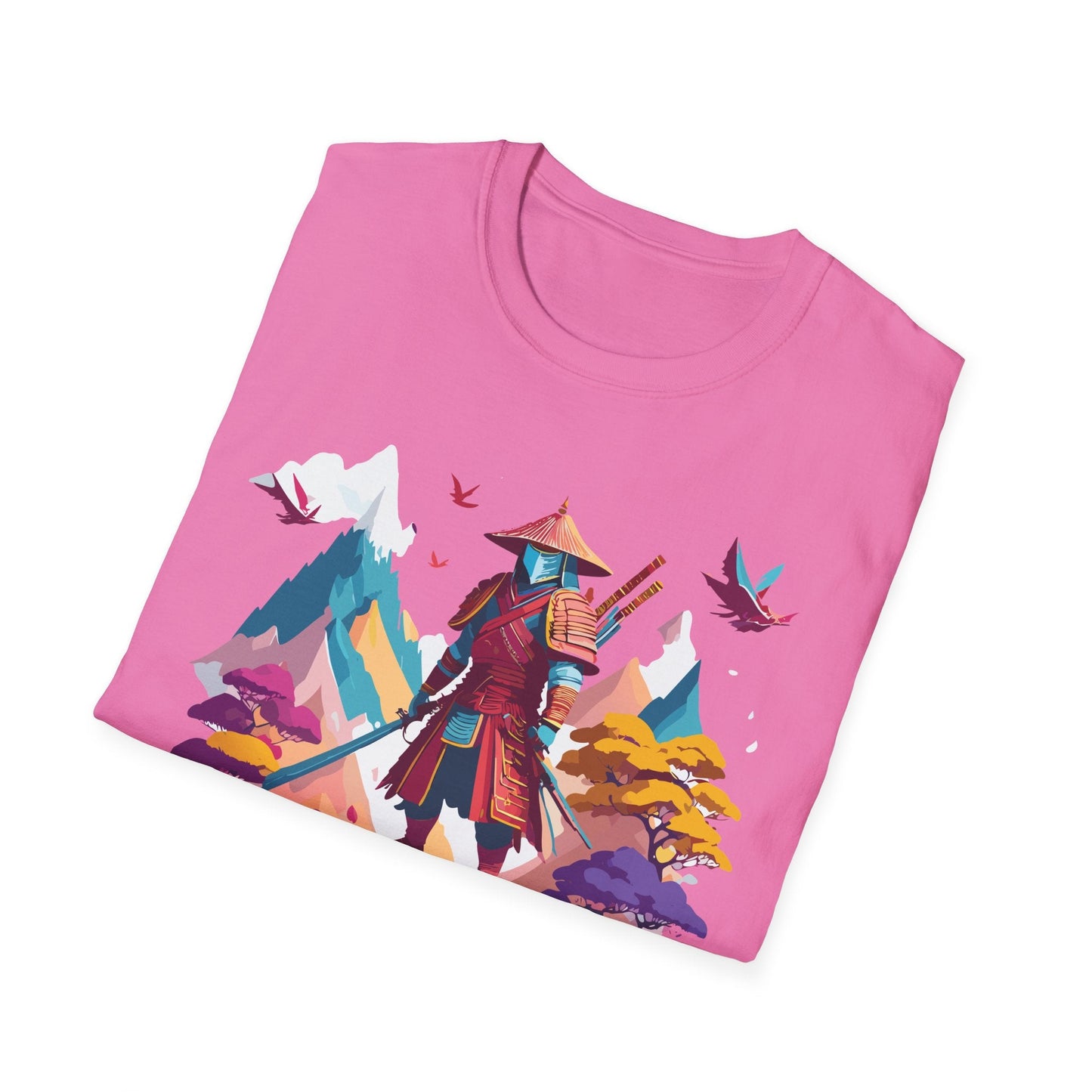 Samurai Shirt Unisex Samurai Tee Short Sleeve Gildan Softstyle 64000 100 Percent Ring Spun Cotton