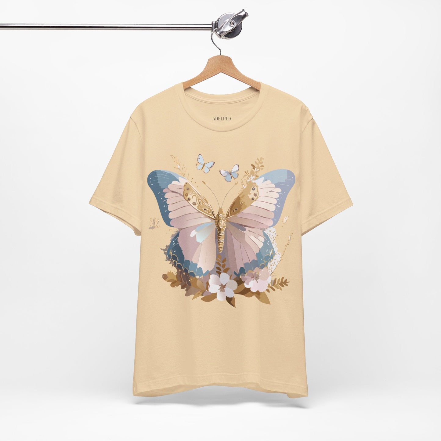 Adelpha Vintage Inspired Butterfly Graphic Tee Unisex Short Sleeve