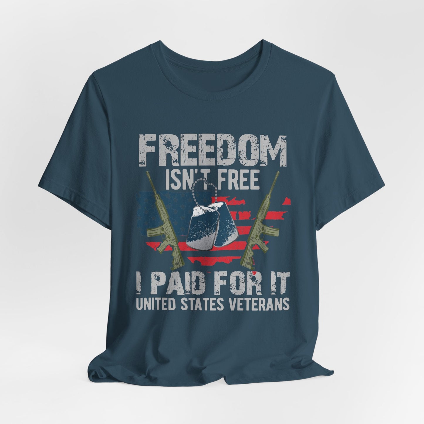 Army Veteran Patriotic Graphic Design Unisex Cotton T-Shirt v20