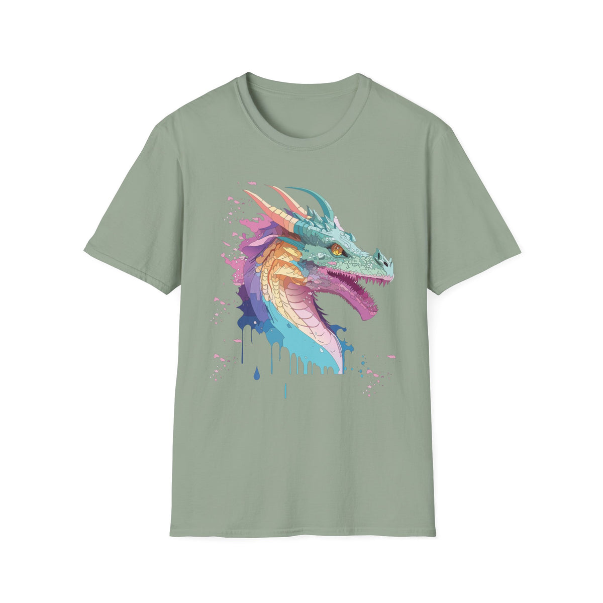 Dragon Graphic Tee Gildan Unisex 100 Cotton Tee Shirt with Animals Design h18