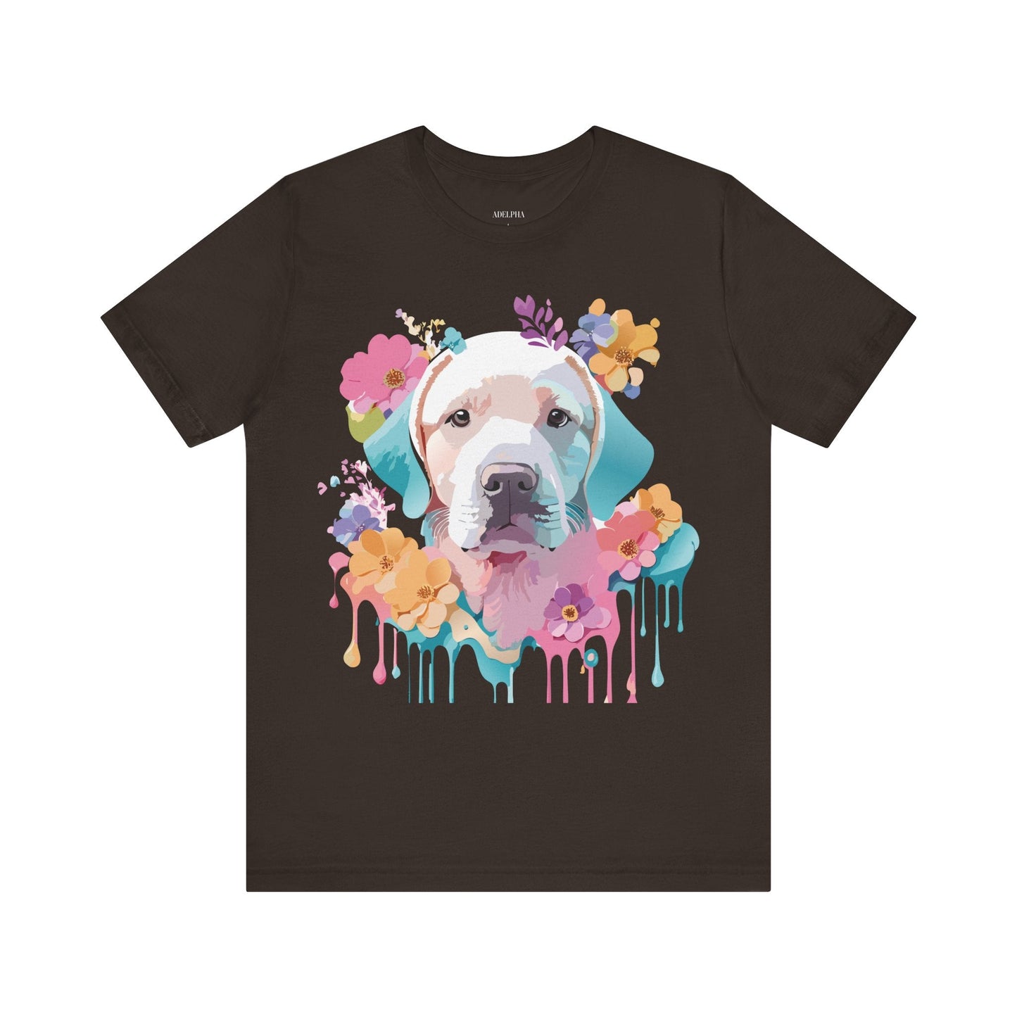 Dog Graphic Tee Unisex Vintage Inspired Art Design Adelpha Short Sleeve Jersey Shirt