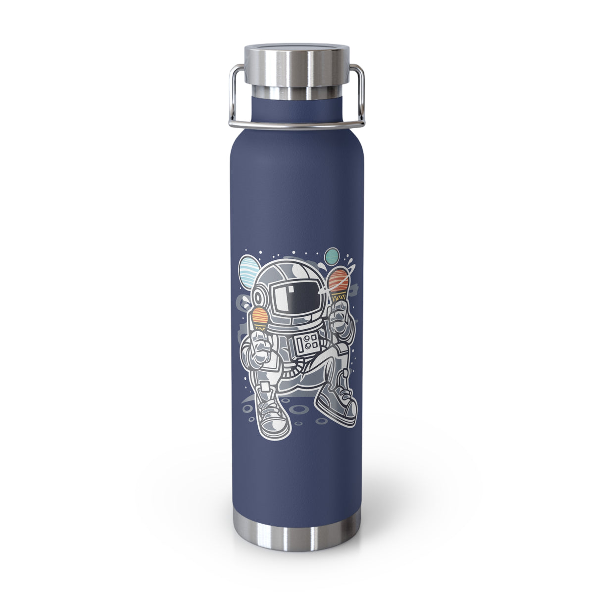 22oz Copper Insulated Water Bottle with Cartoon Design - CV5