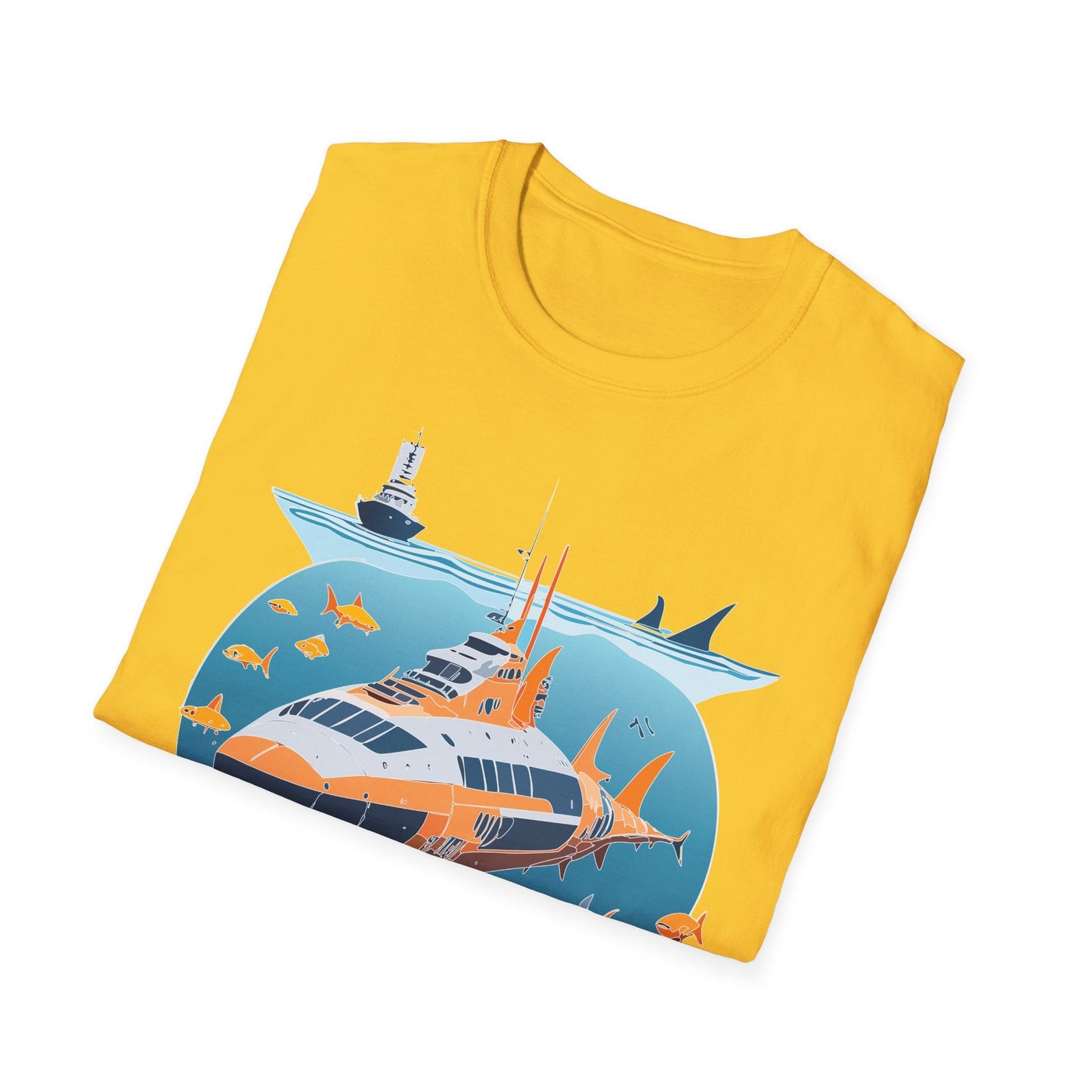 Ocean Graphic Unisex Softstyle Cotton Tee 15