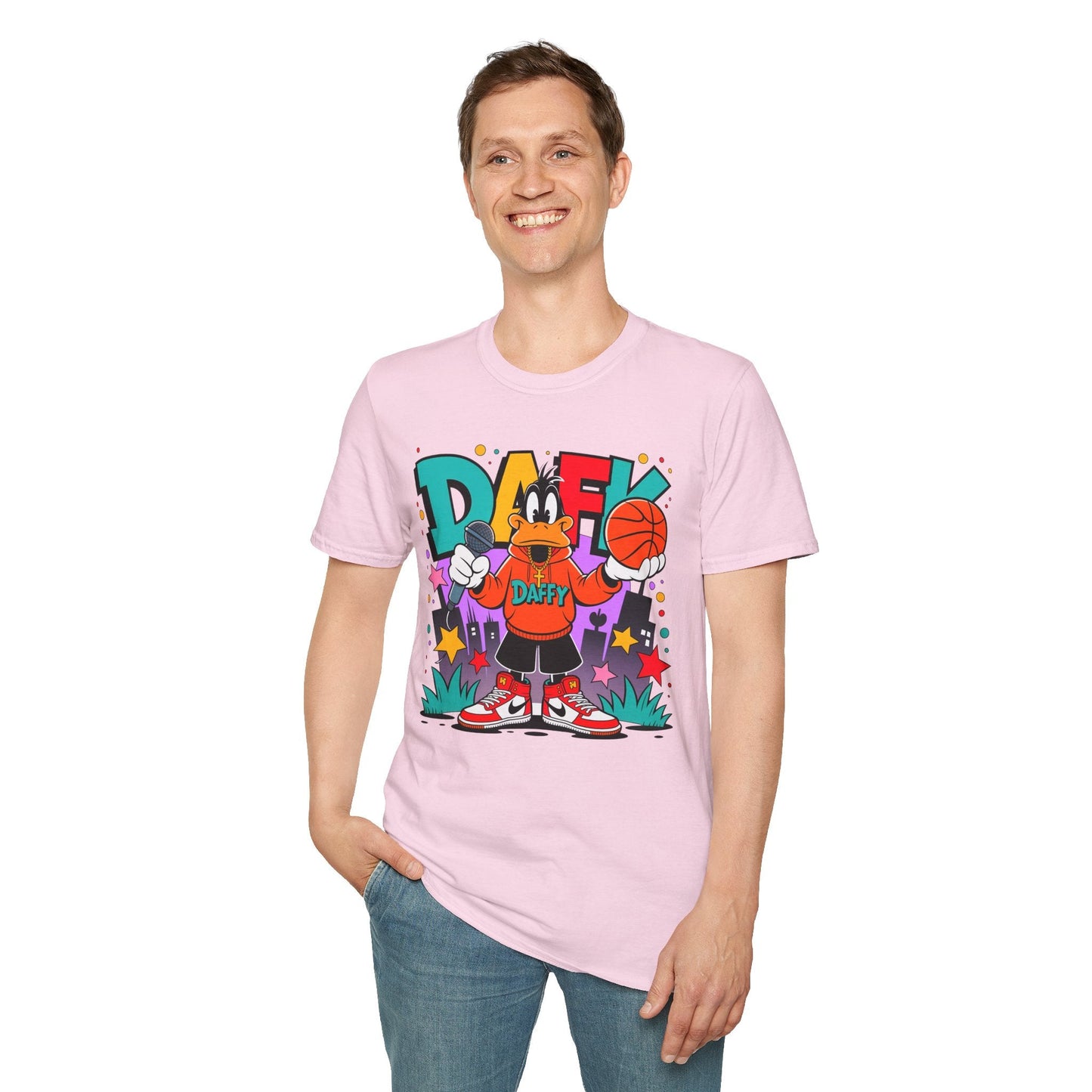 Funny Animals Cartoon T Shirt Unisex Graphic Tee Animation Shirt Softstyle Cotton