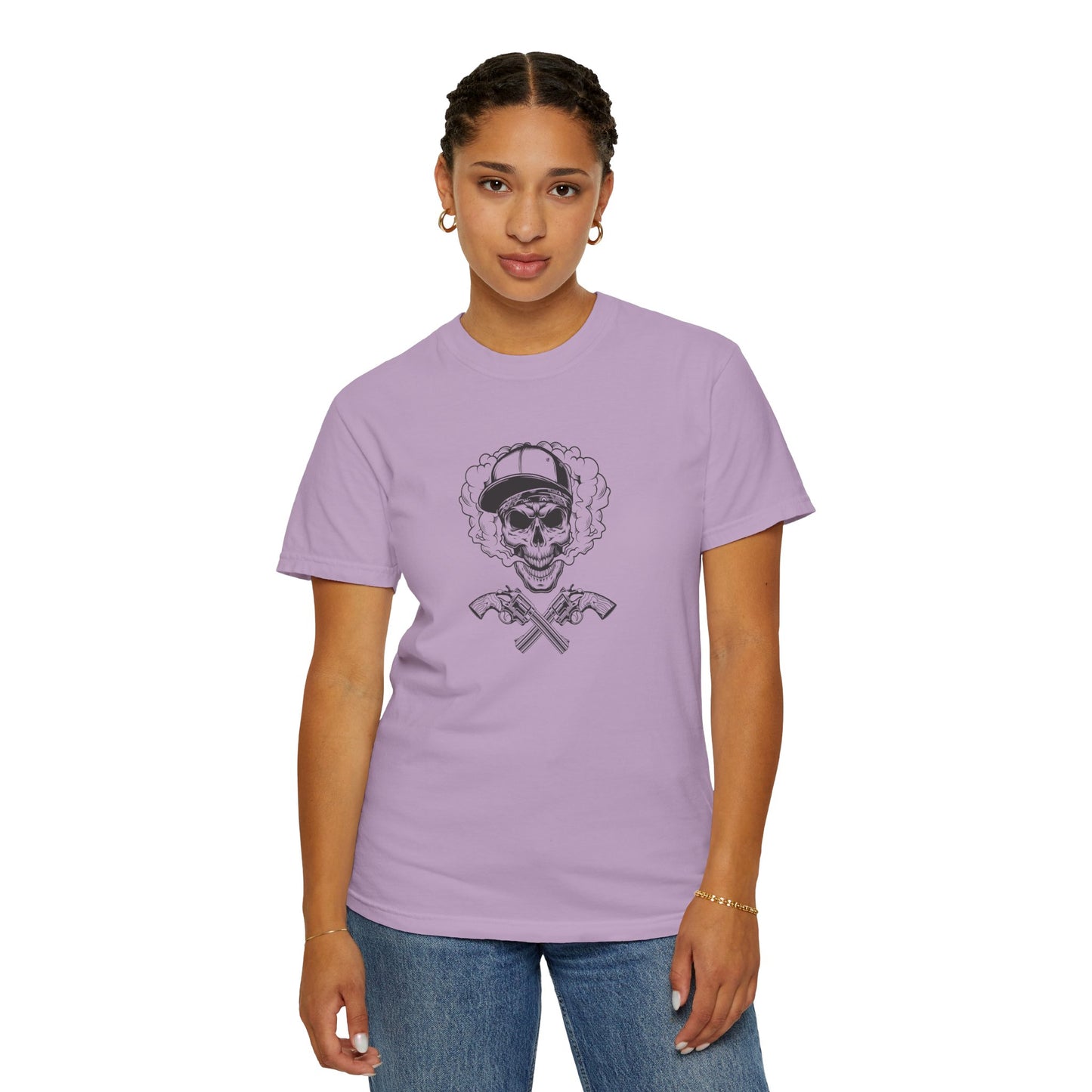 Unisex Cotton Tee Shirt with Skull